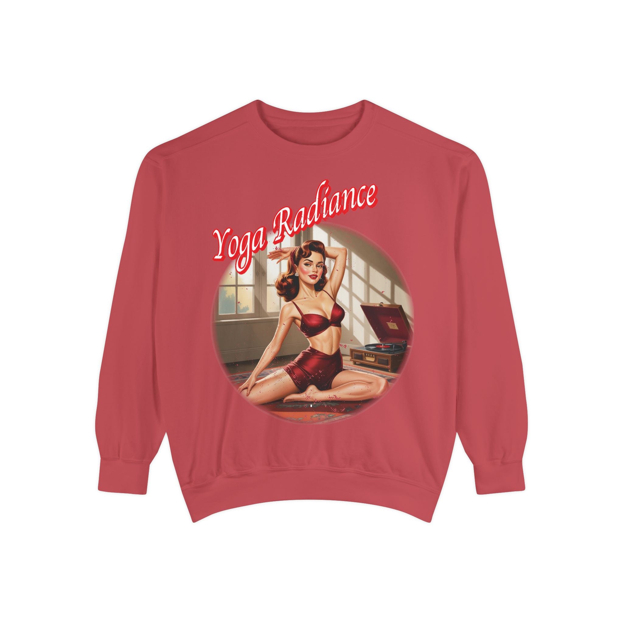 Yoga Radiance Vintage Pin-Up Sweatshirt