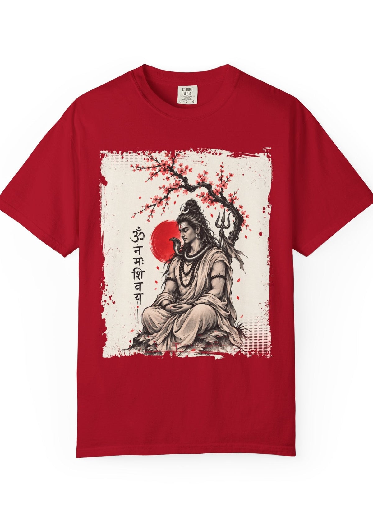Lord Shiva Sakura Meditation T-Shirt