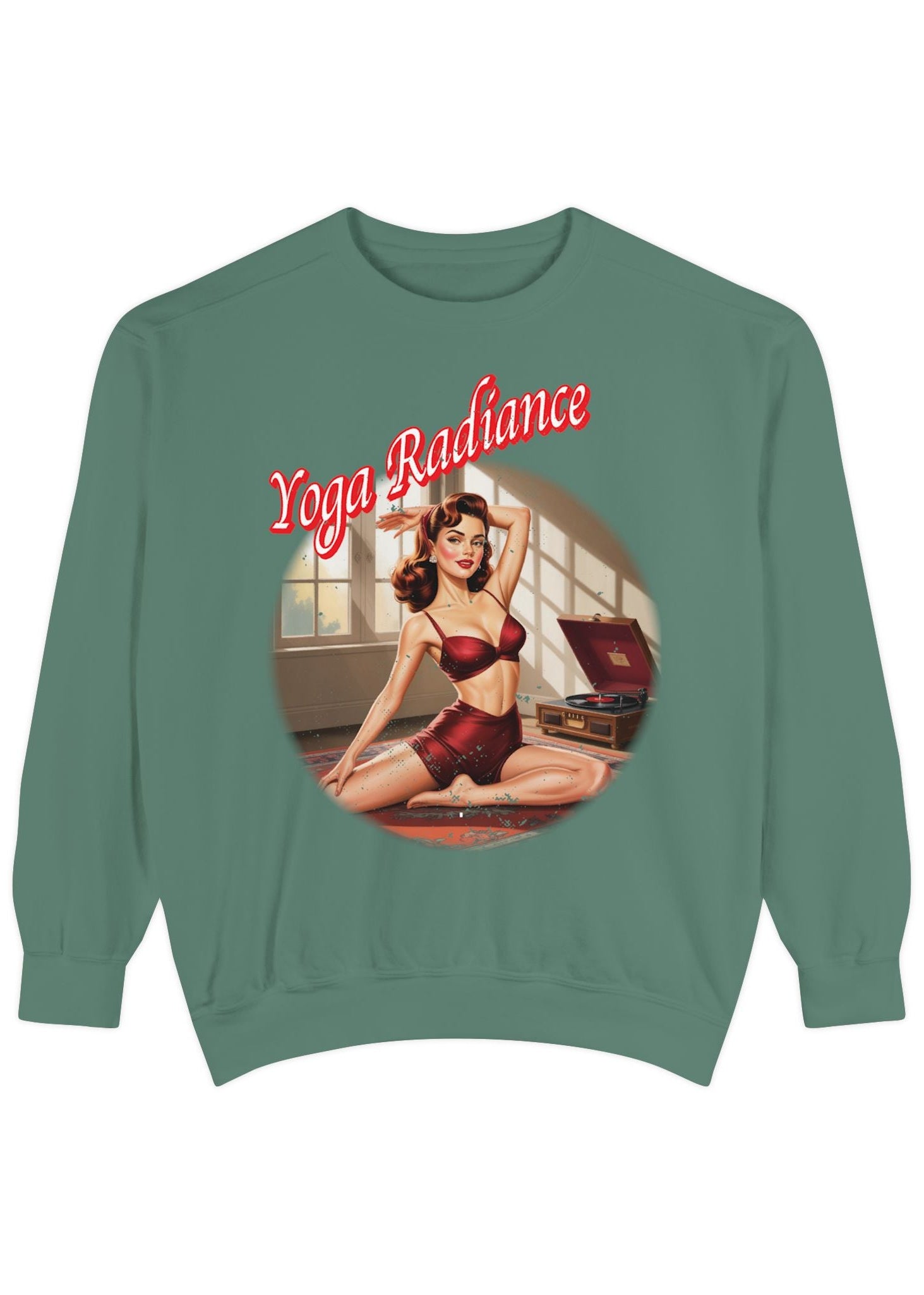 Yoga Radiance Vintage Pin-Up Sweatshirt