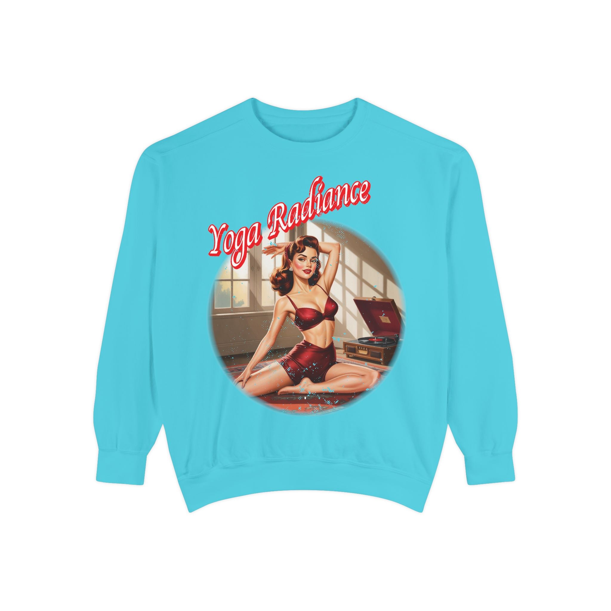 Yoga Radiance Vintage Pin-Up Sweatshirt