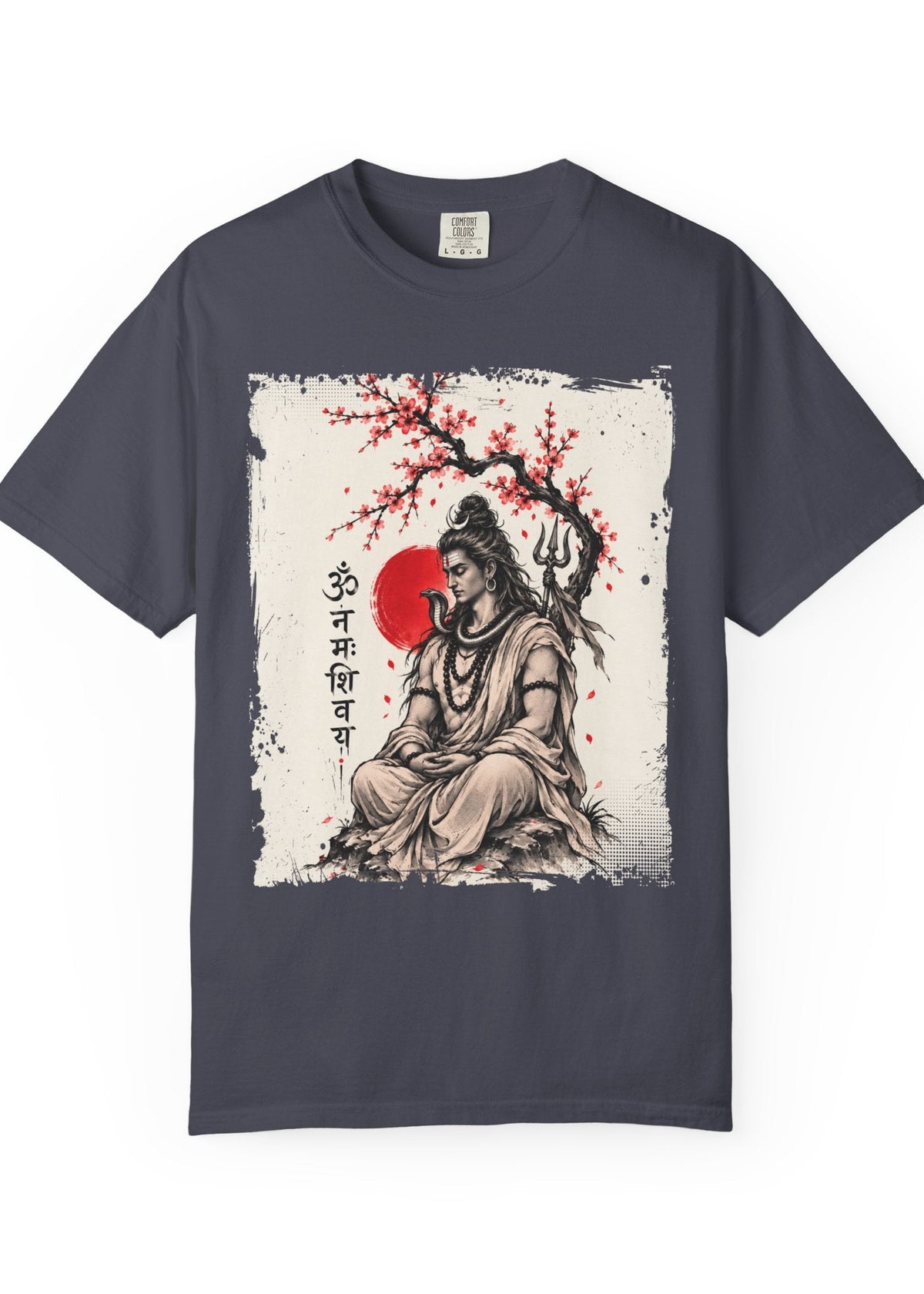 Lord Shiva Sakura Meditation T-Shirt