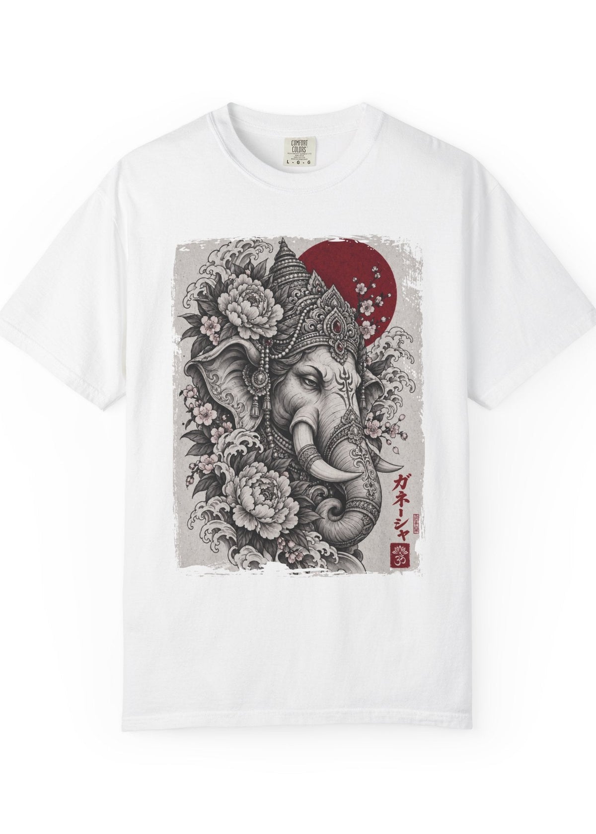 Japanese Ganesha Tattoo Graphic T-Shirt