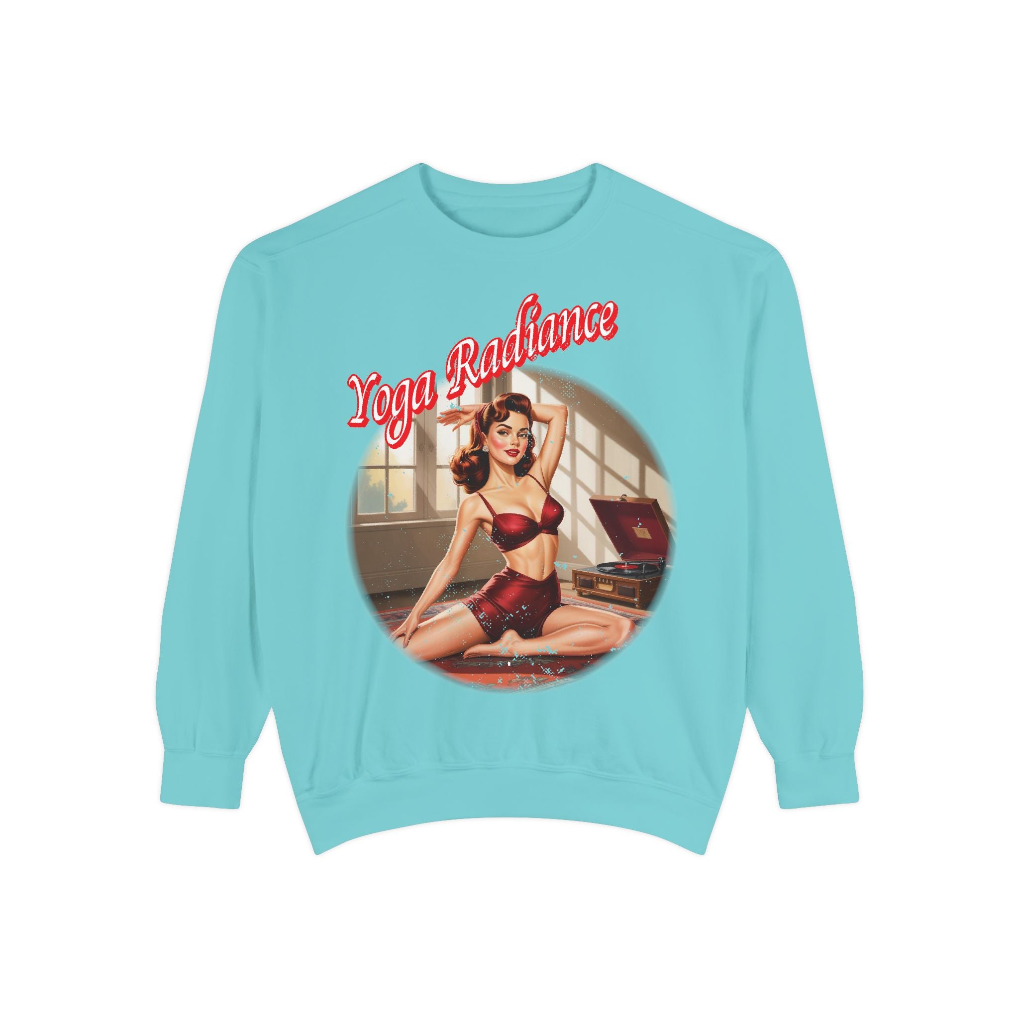 Yoga Radiance Vintage Pin-Up Sweatshirt