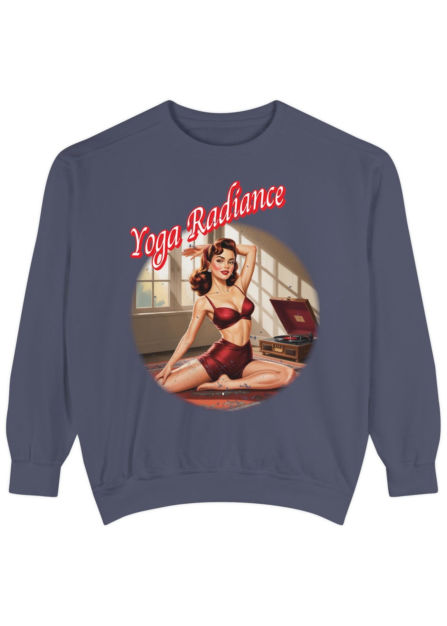 Yoga Radiance Vintage Pin-Up Sweatshirt
