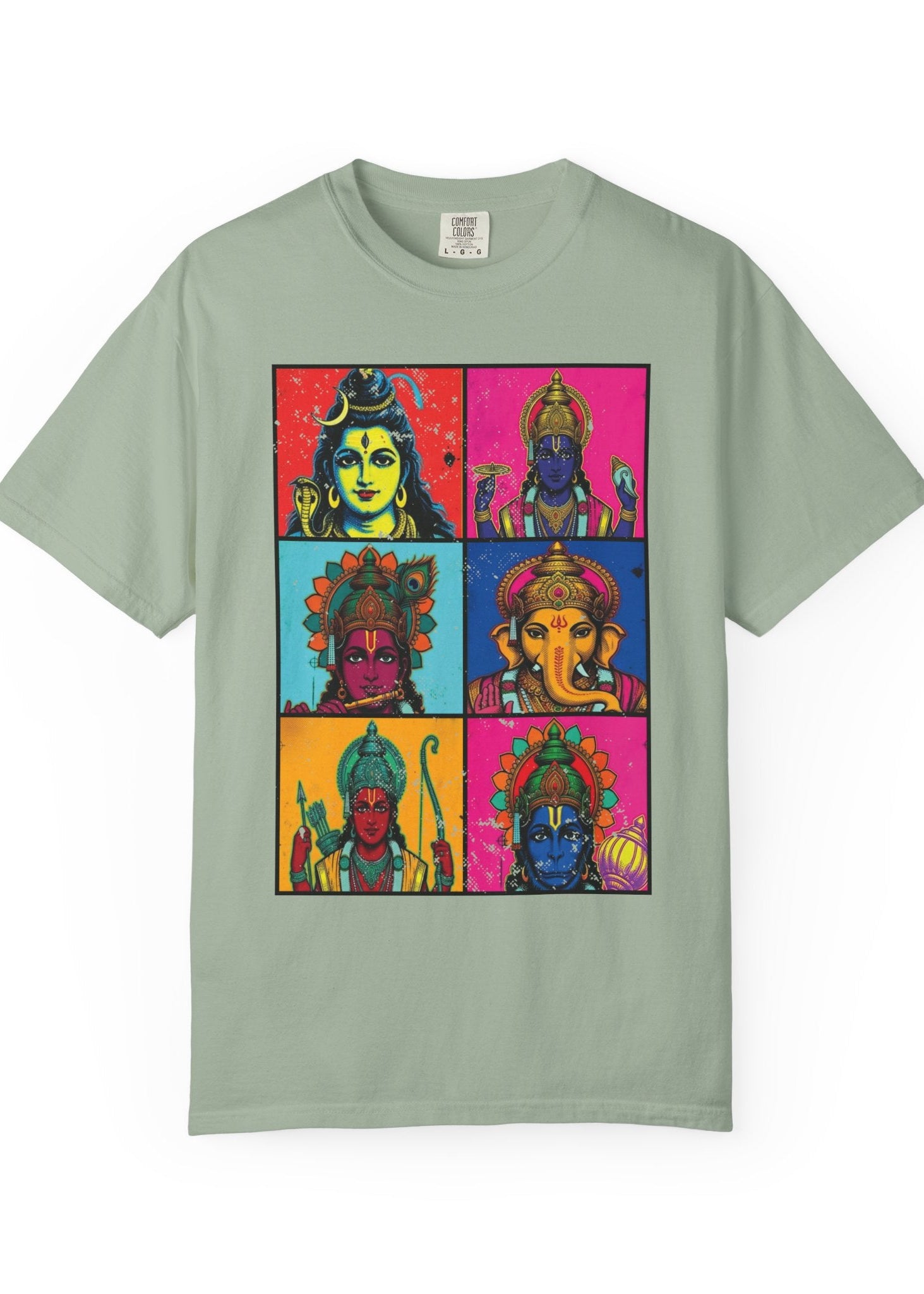 Pop Art Hindu Gods T-Shirt – Krishna, Shiva, Ganesha & More