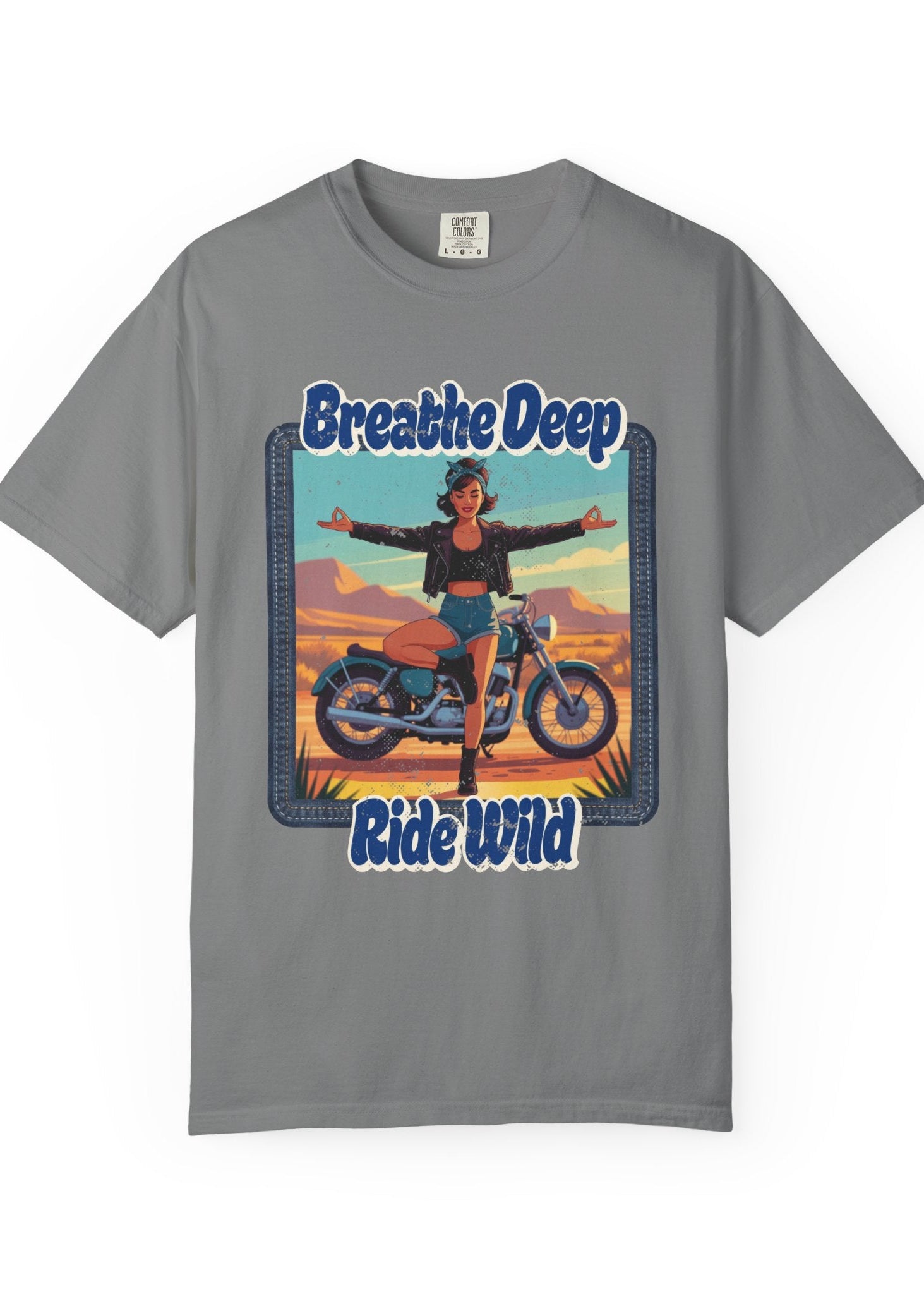 Breathe Deep Ride Wild Tee
