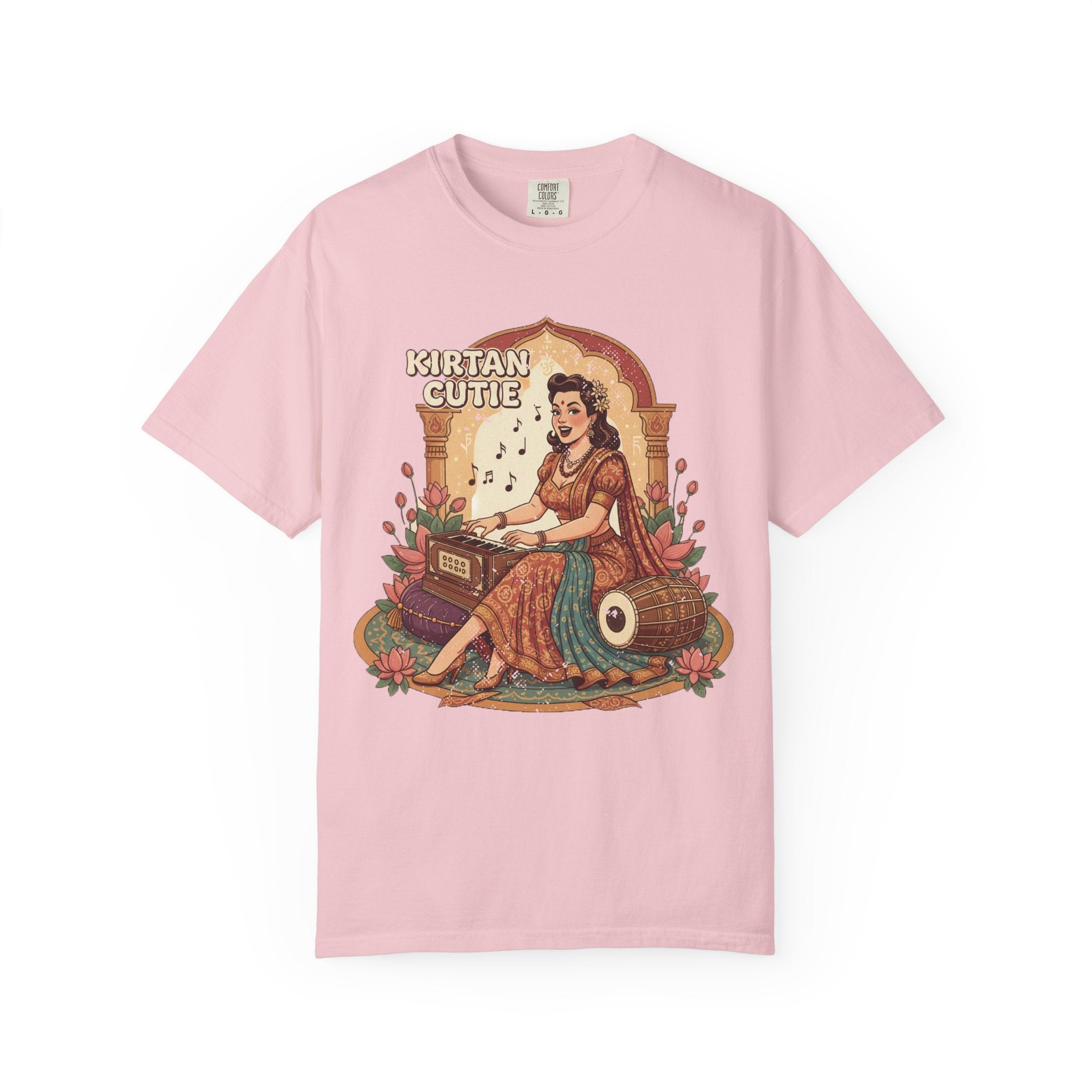 Kirtan Cutie Retro T-Shirt – Vintage Bhakti Yoga Harmonium Graphic Tee