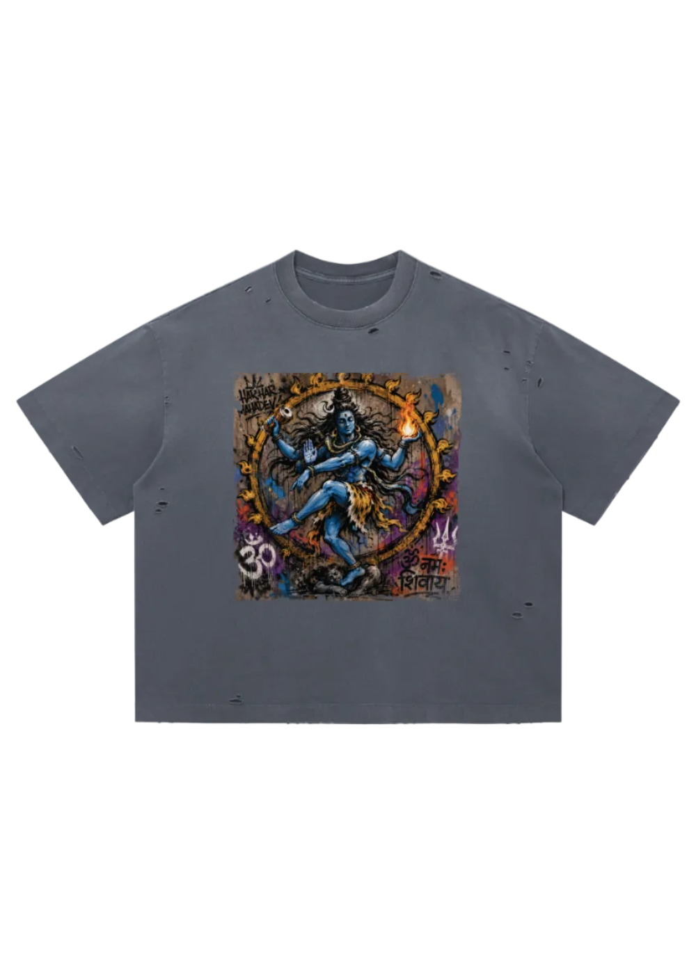 Shiva Nataraja Vintage Distressed Wash Tee