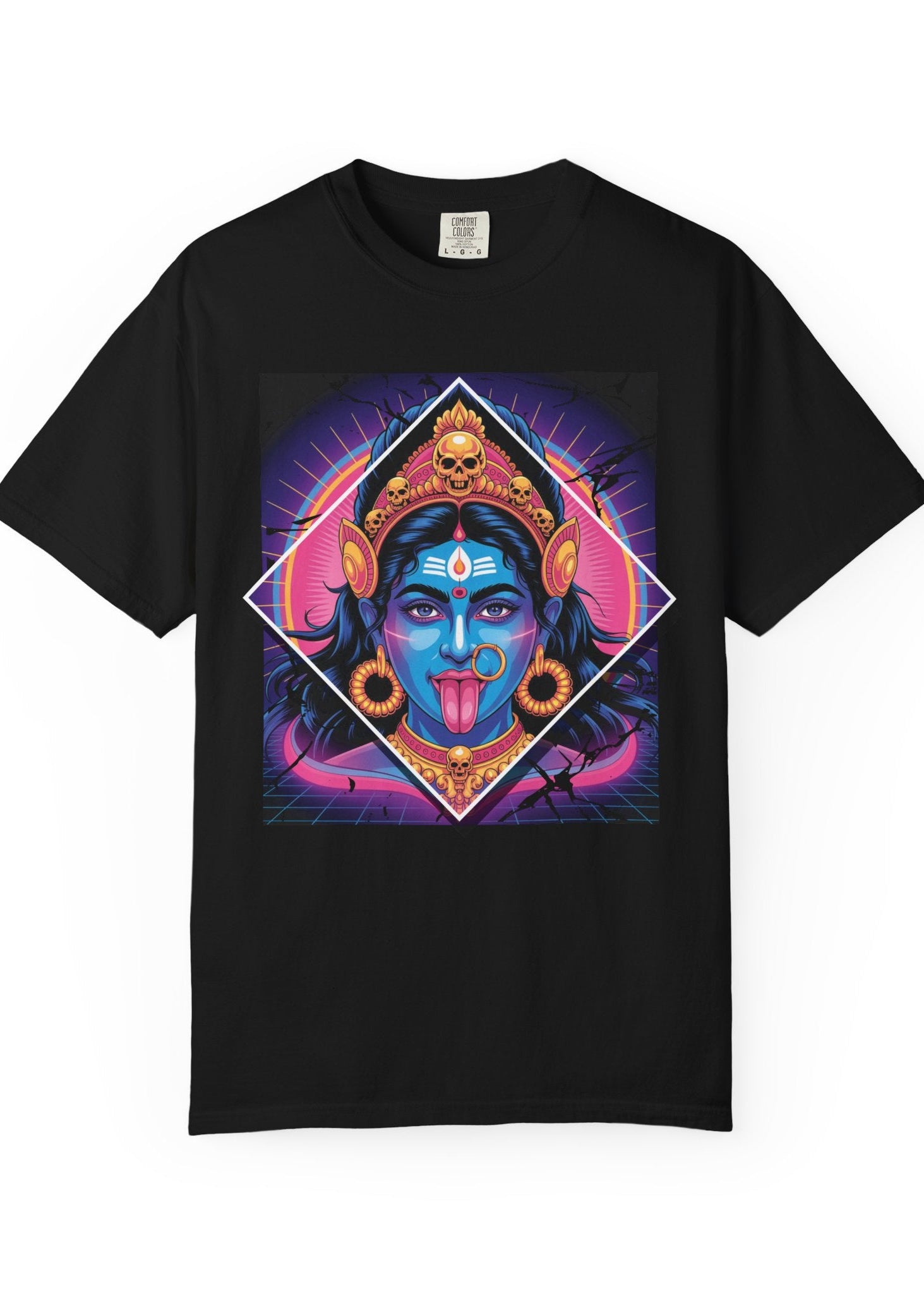 80s Neon Maa Kali Graphic Tee
