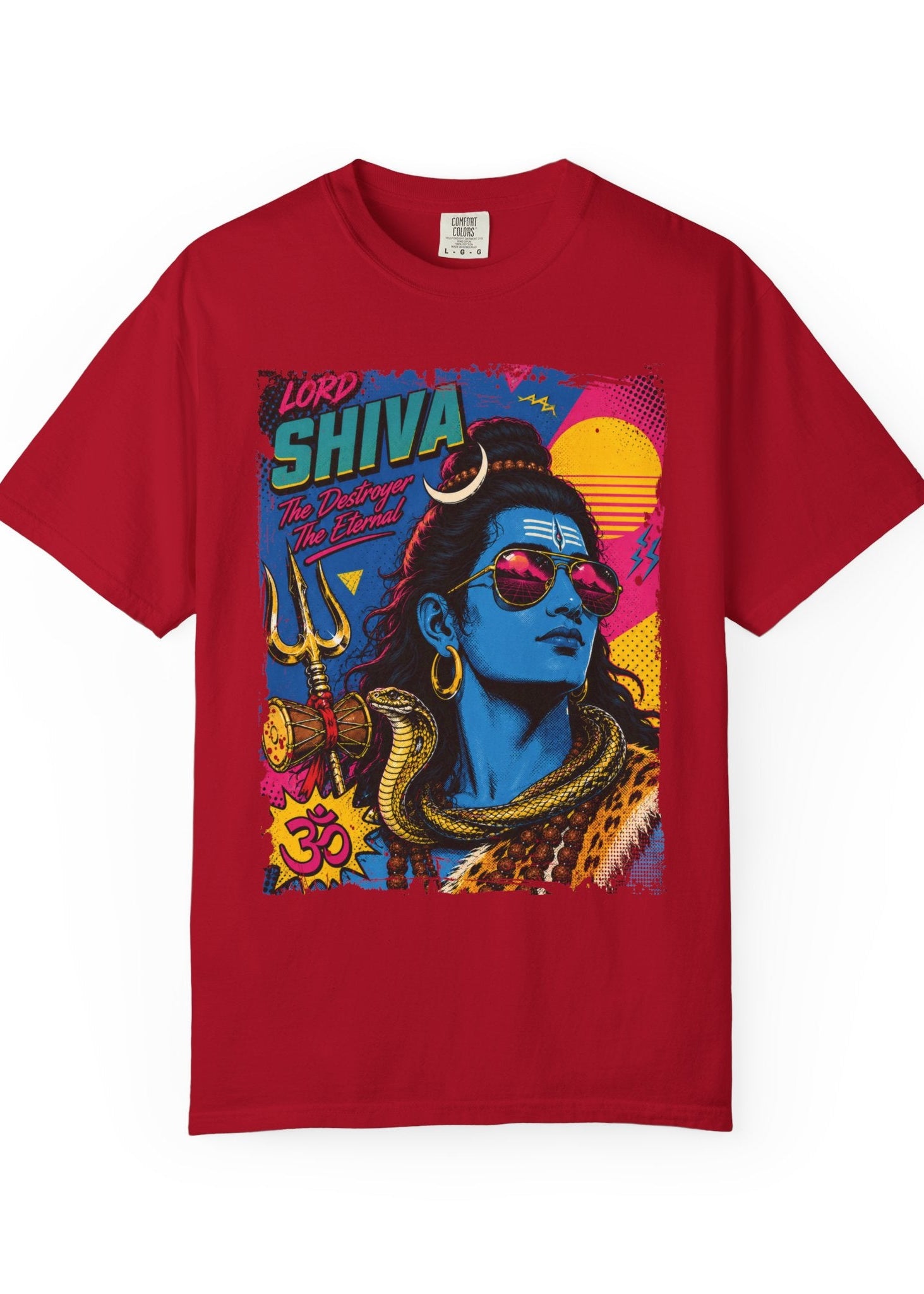 Retro Lord Shiva Pop Art T-Shirt