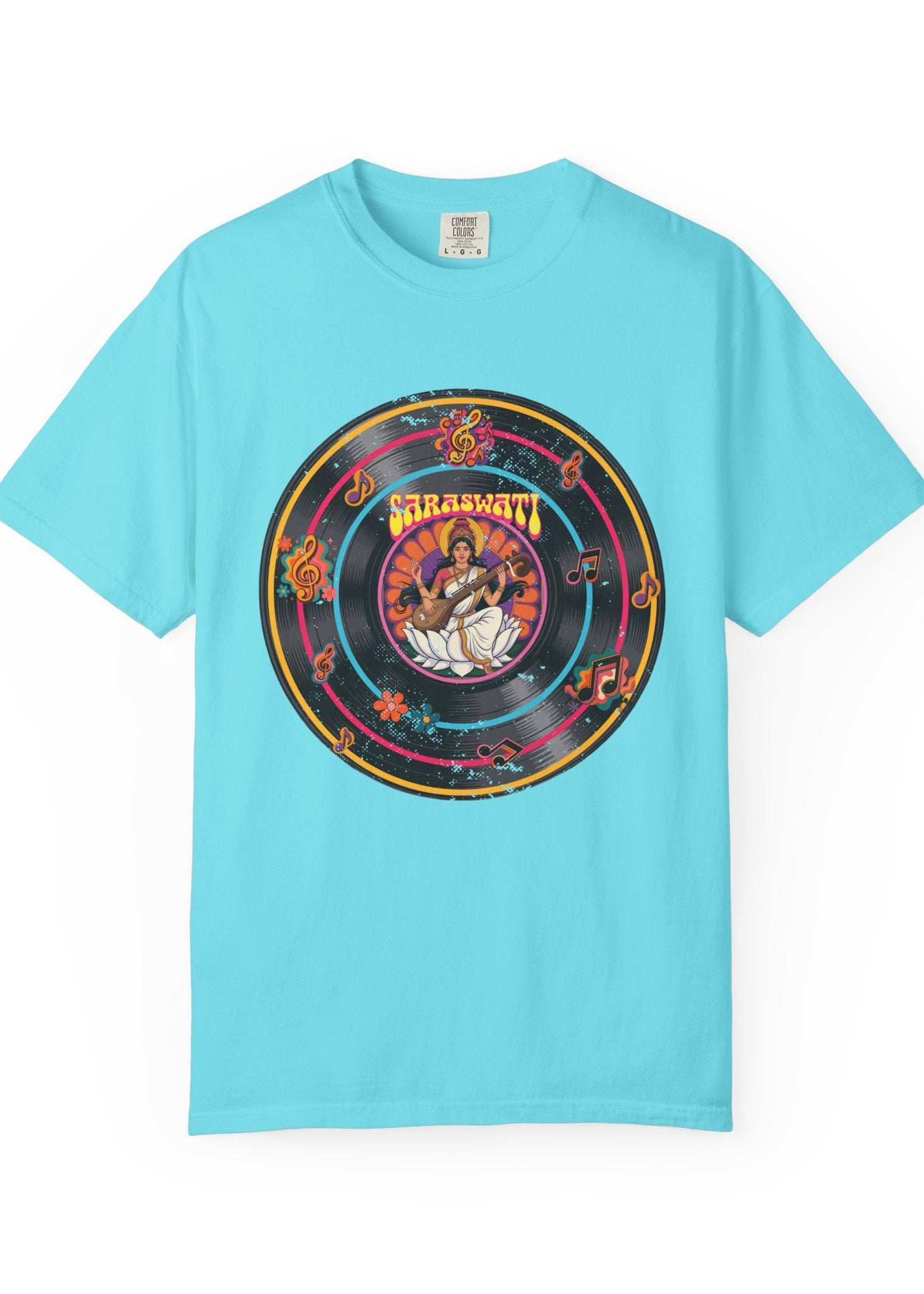 Vintage Saraswati Vinyl Record T-Shirt