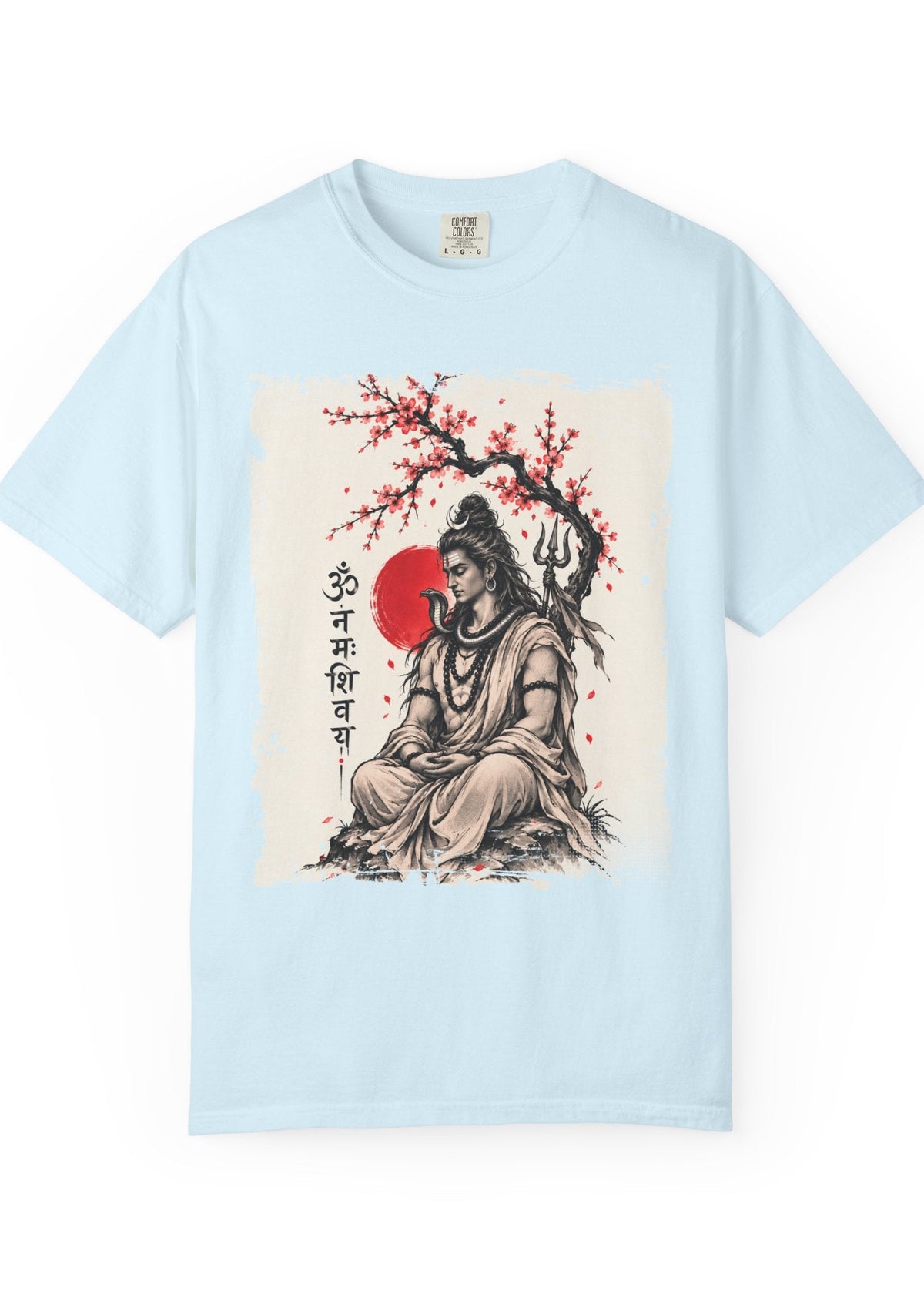 Lord Shiva Sakura Meditation T-Shirt