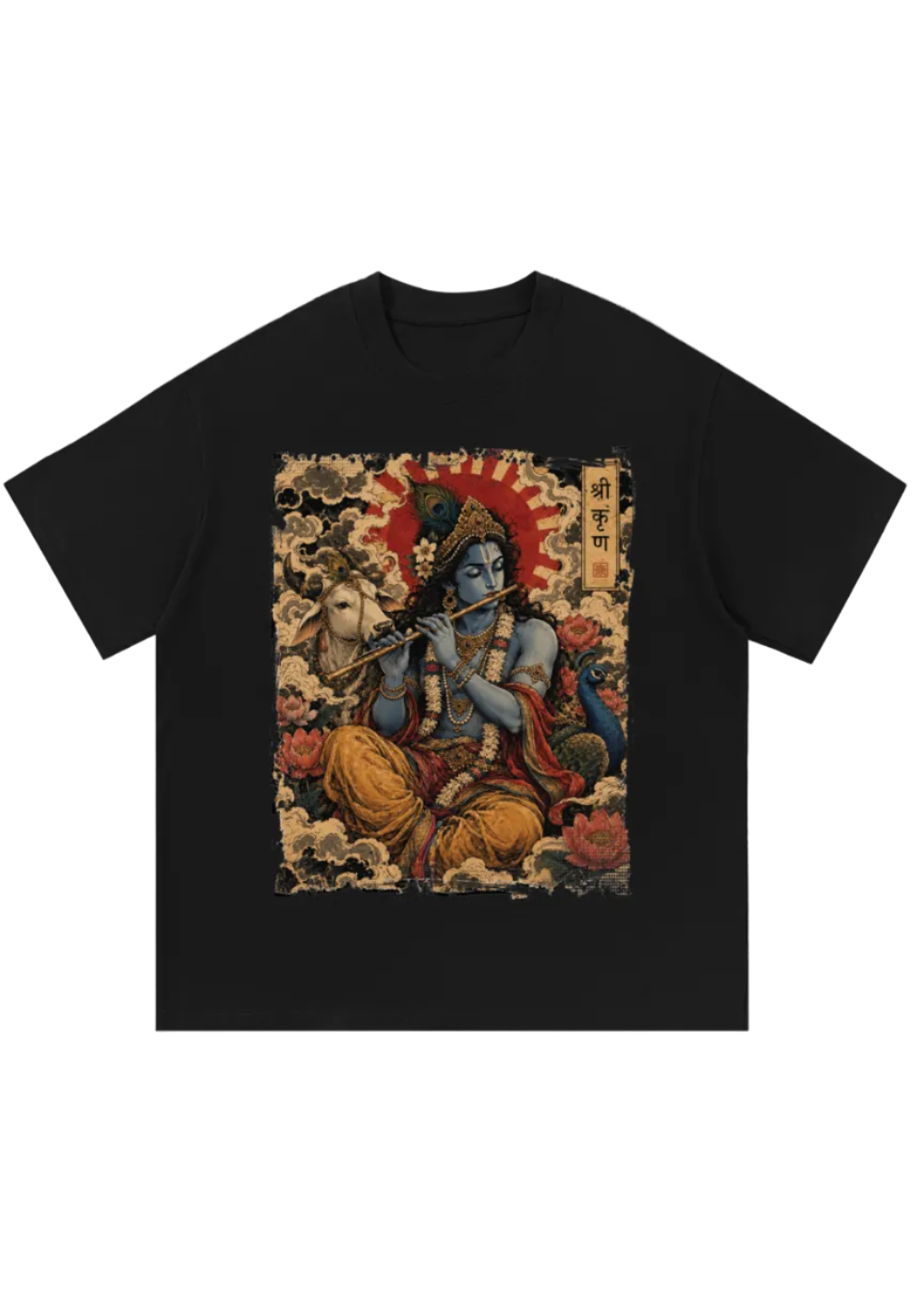 Lord Krishna Tattoo T-Shirt