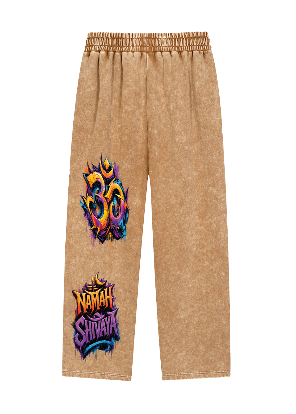 Om Namah Shivaya Graffiti Snow Wash Heavyweight Sweatpants