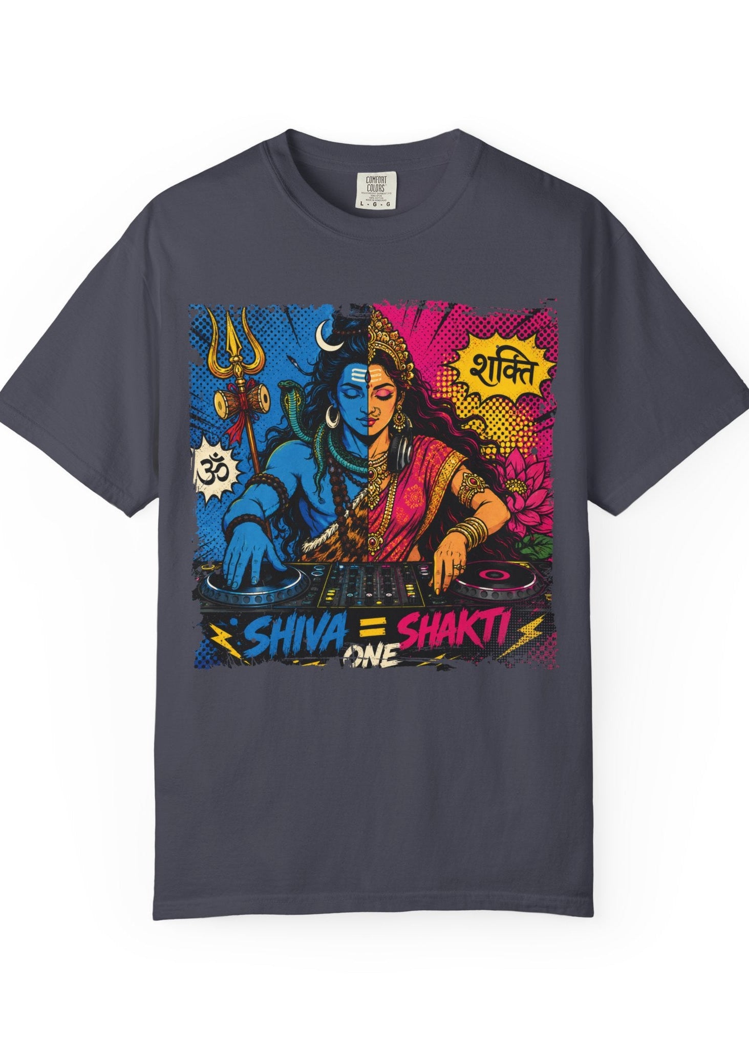 Shiva Shakti DJ Pop Art T-Shirt