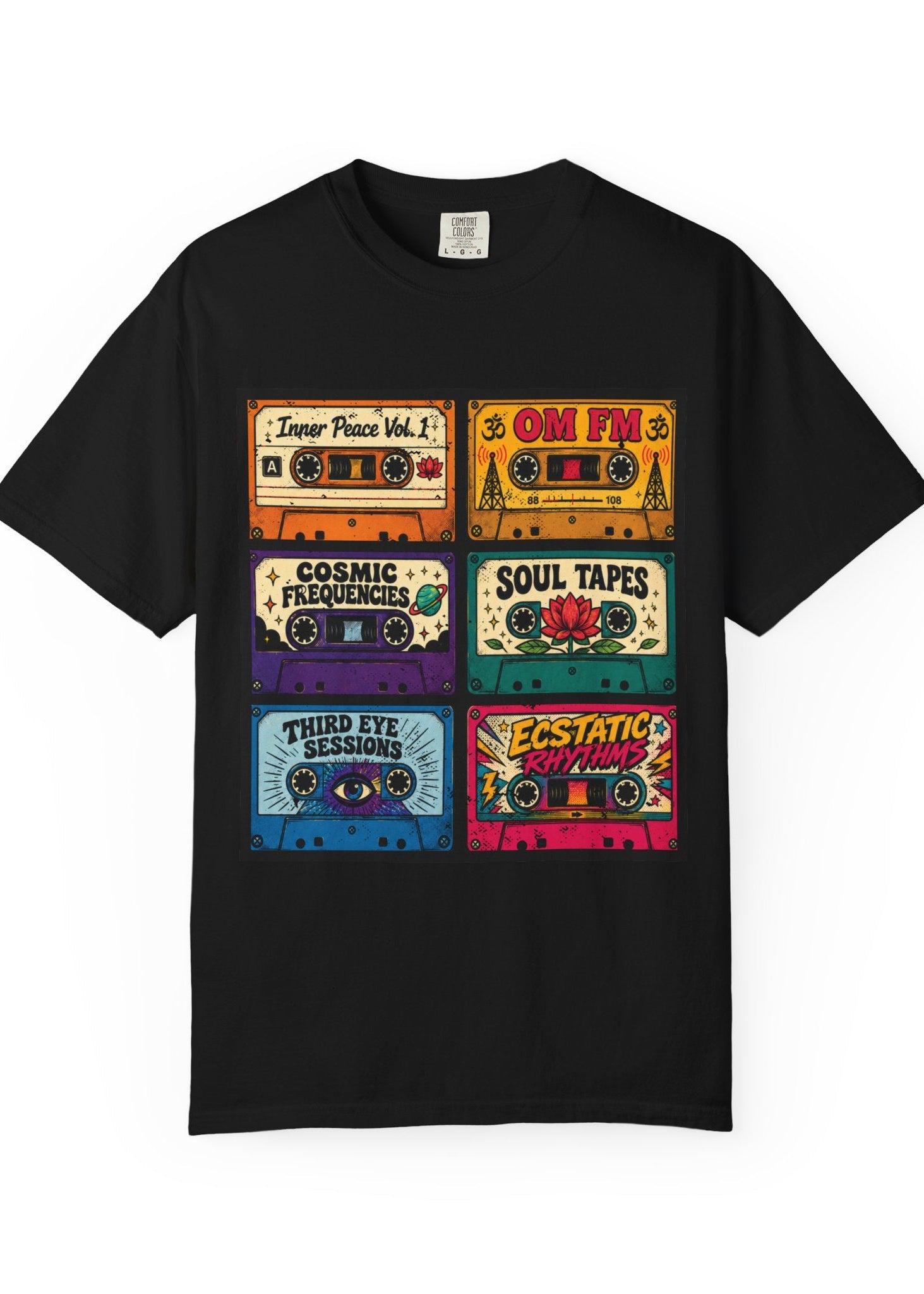 Retro Cassette Tape Yoga T-Shirt