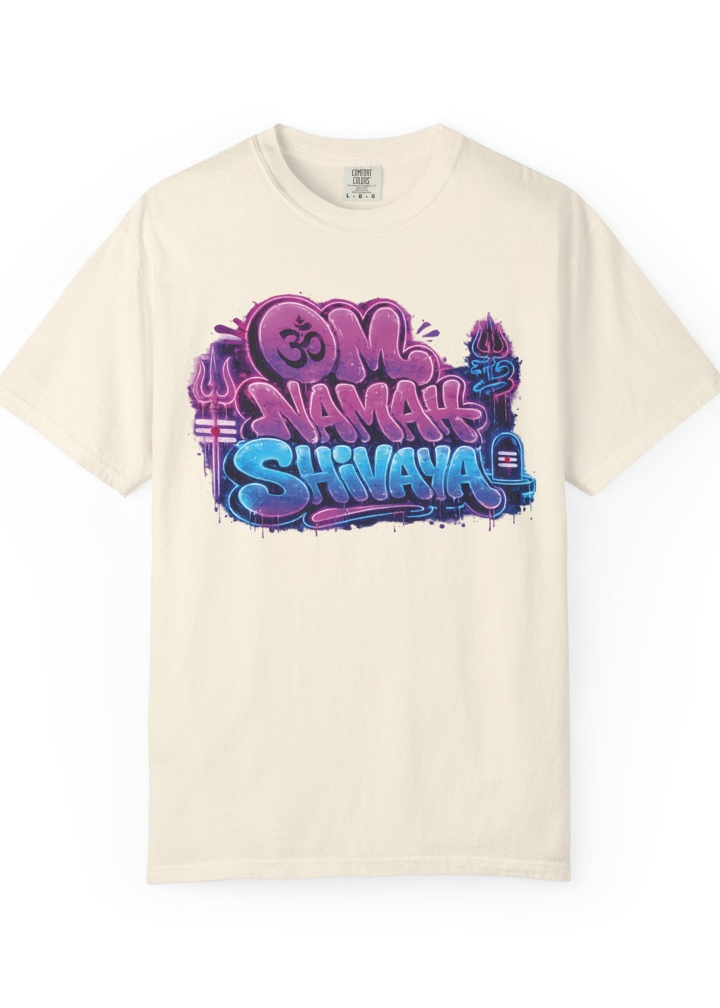 Om Namah Shivaya Neon Graffiti Tee