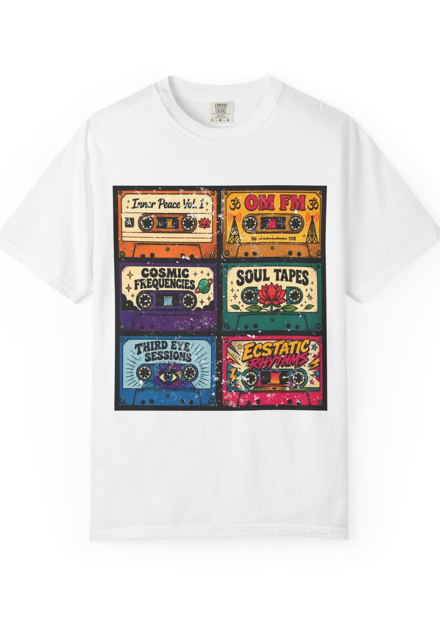 Retro Cassette Tape Yoga T-Shirt