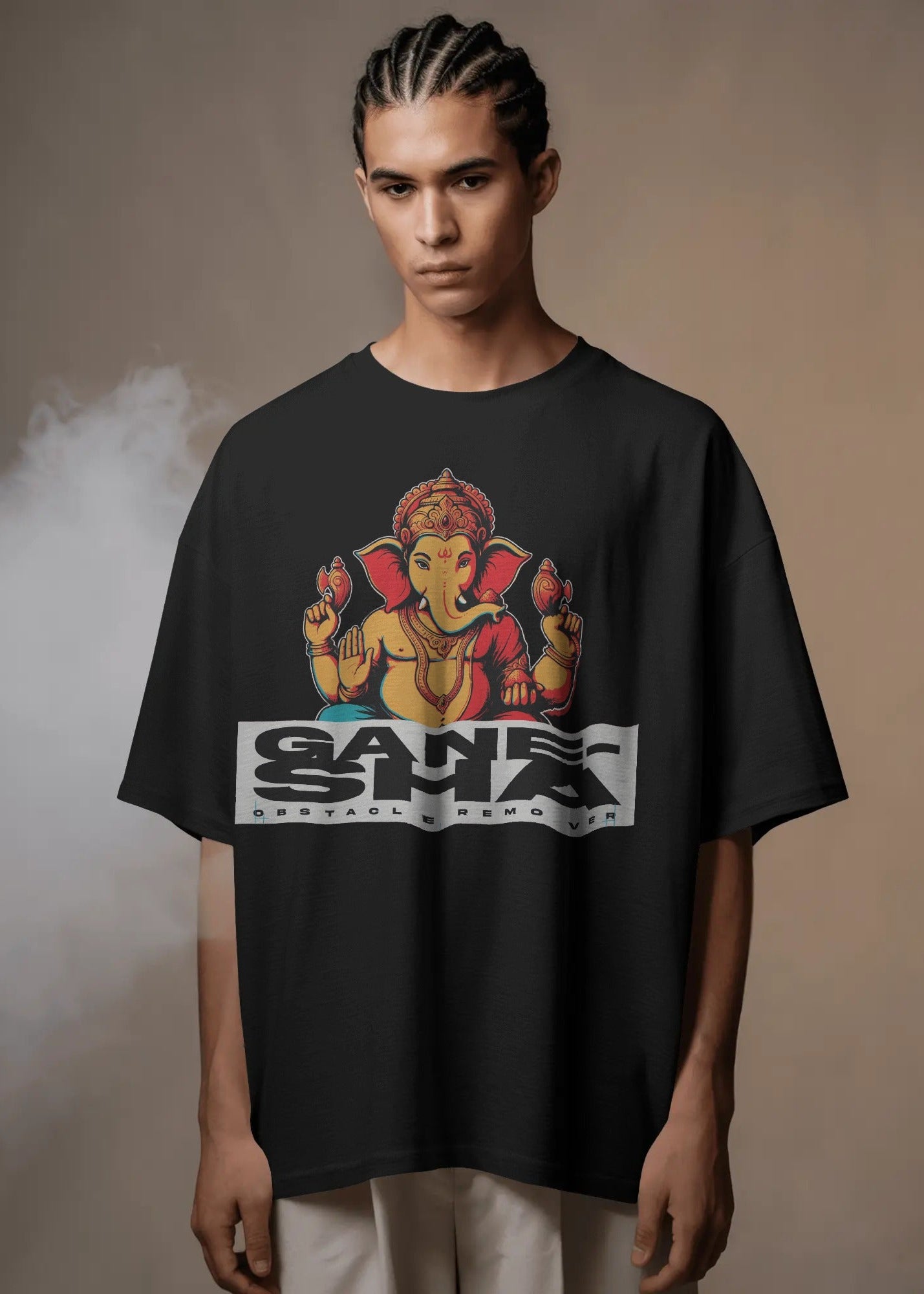 Ganesha Pop Art Oversized Tee