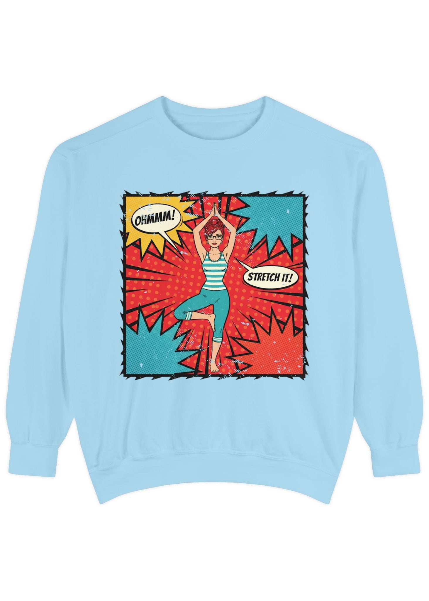 Retro Comic Yoga Sweatshirt