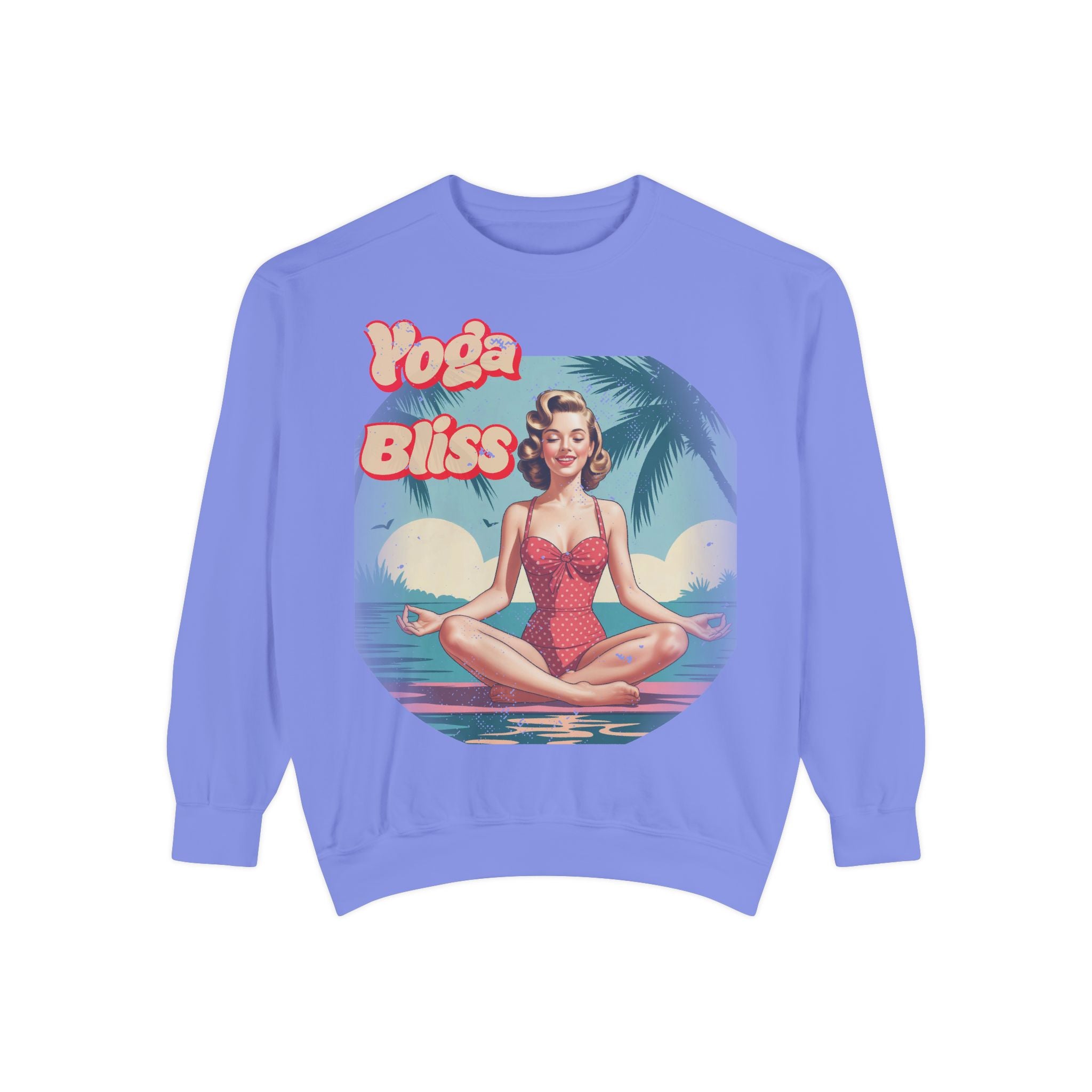 Yoga Bliss Vintage Pin-Up Sweatshirt