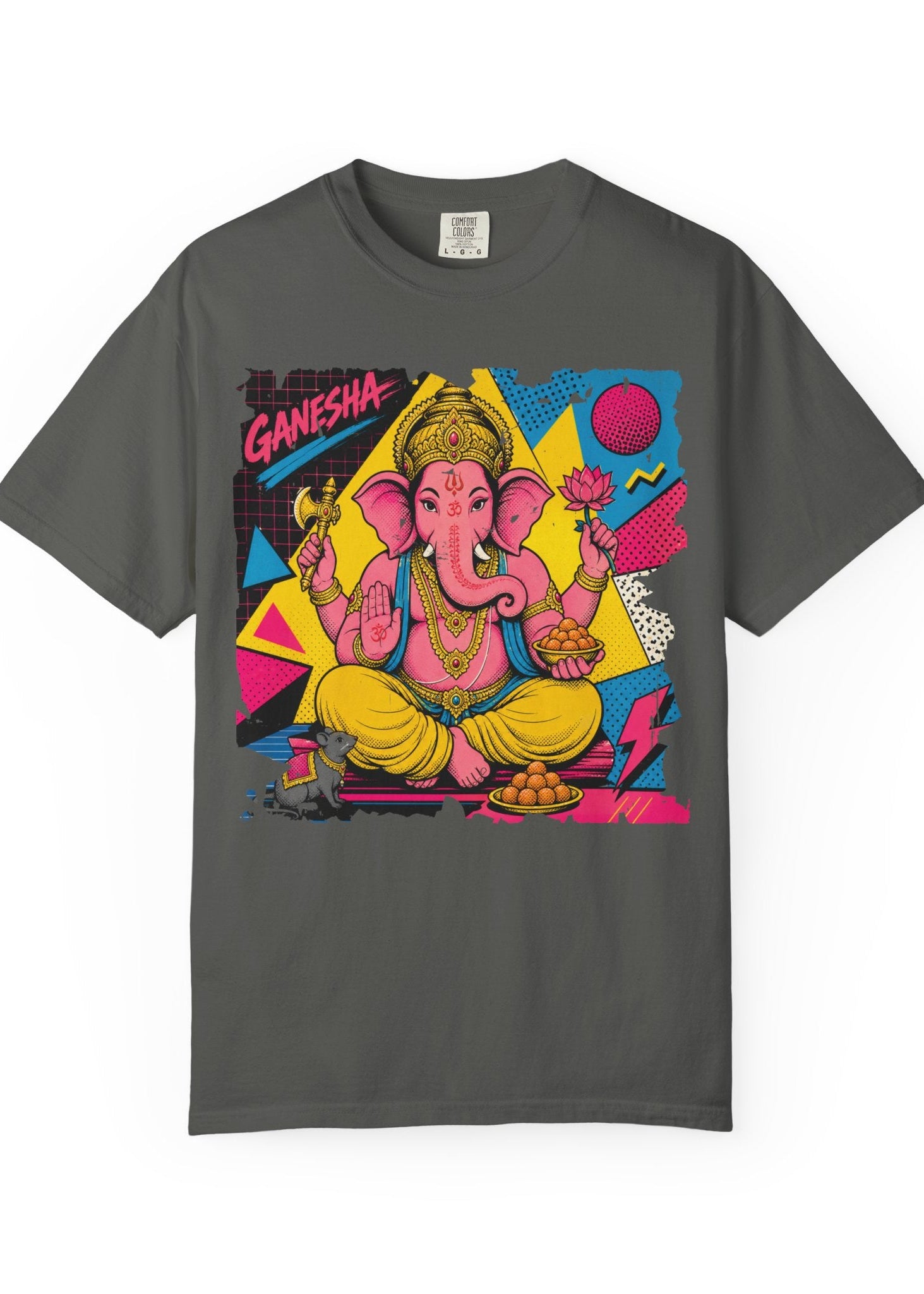 80s Pop Art Lord Ganesha Graphic T-Shirt