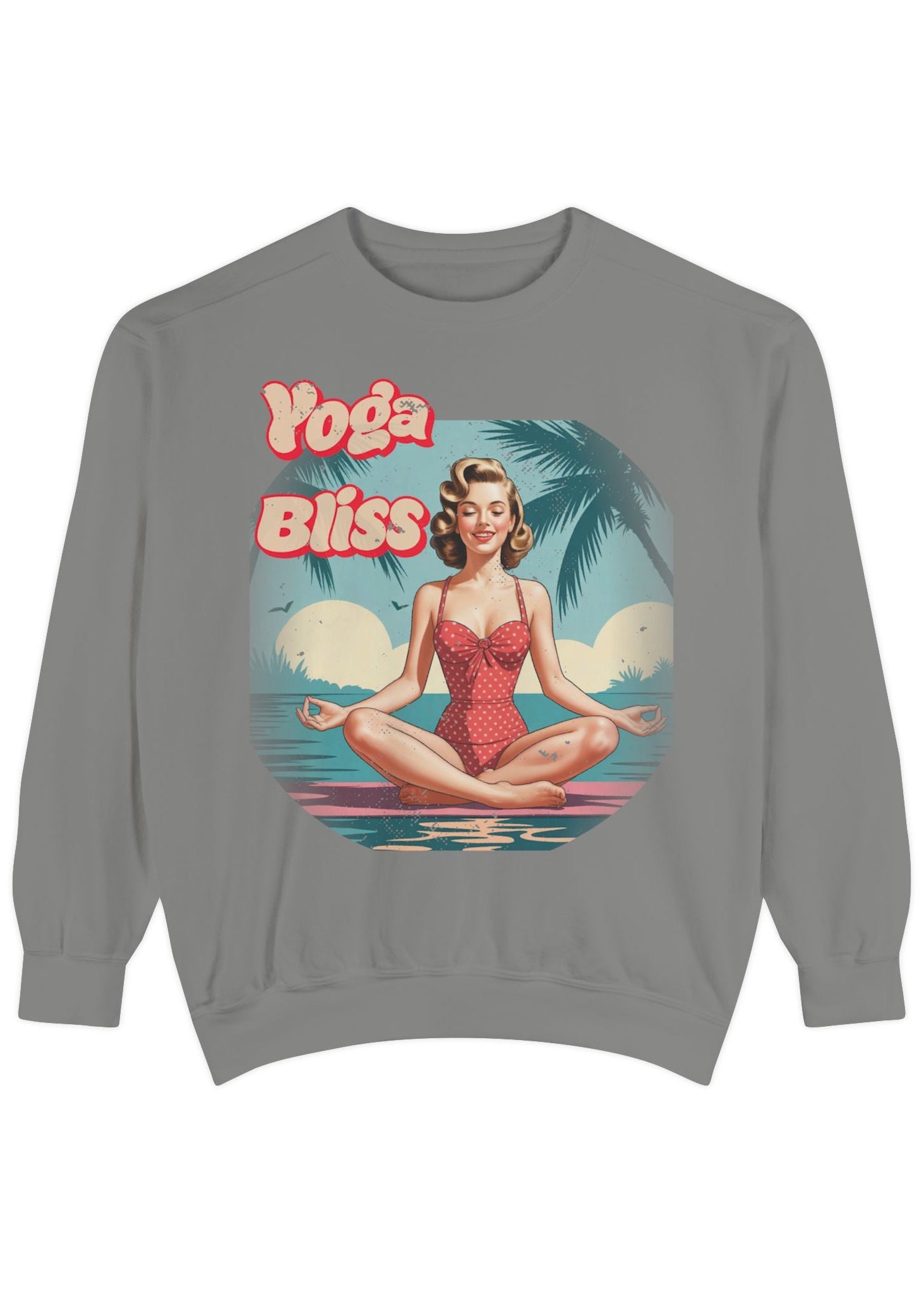 Yoga Bliss Vintage Pin-Up Sweatshirt