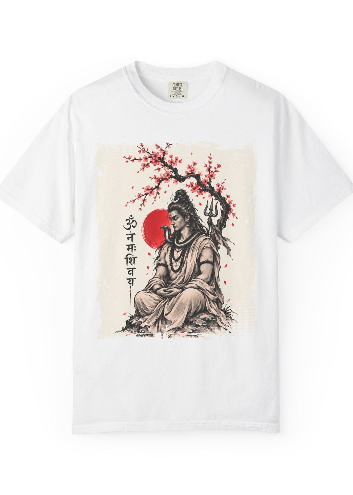 Lord Shiva Sakura Meditation T-Shirt