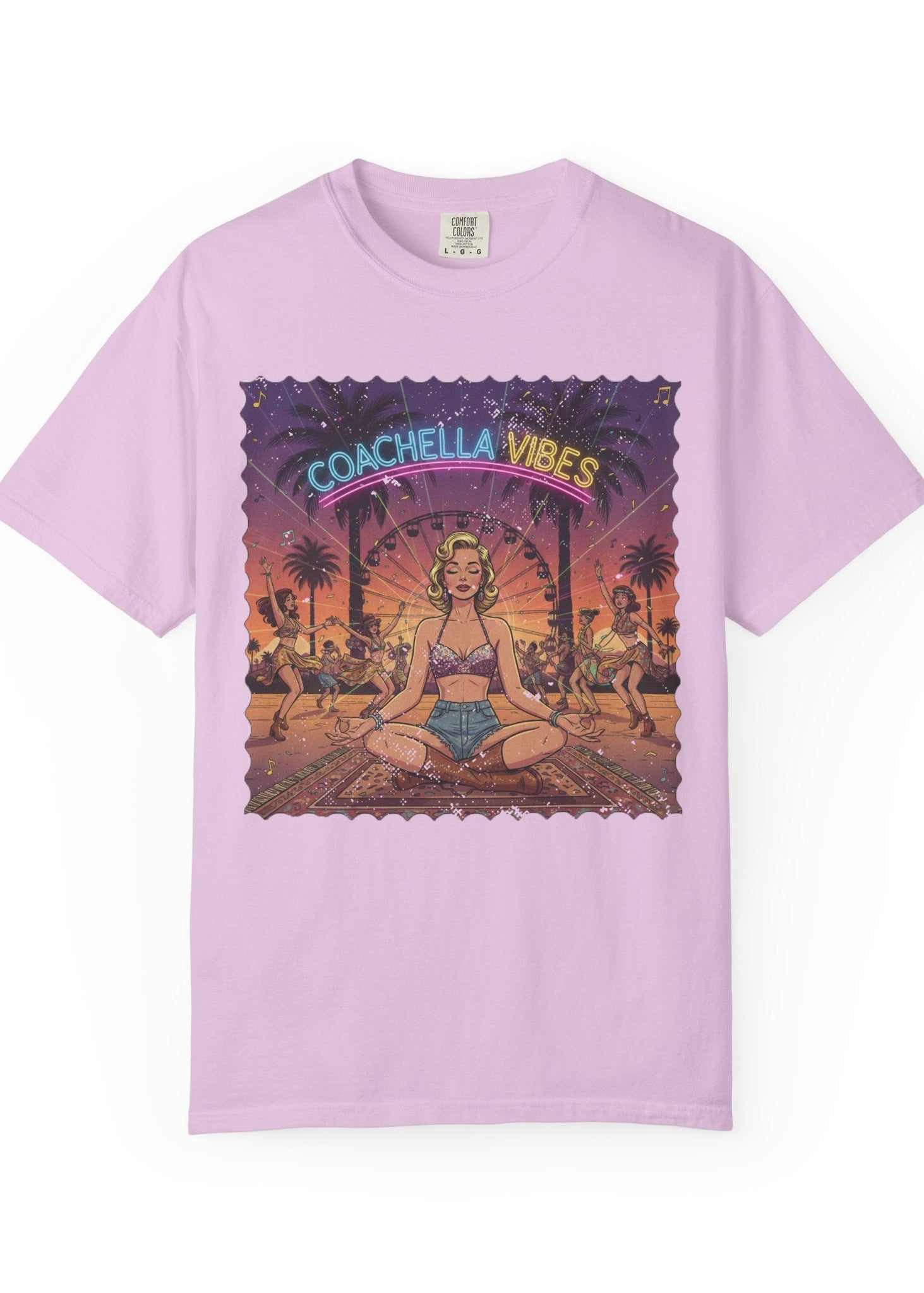 Pinup Meditation Coachella Tee