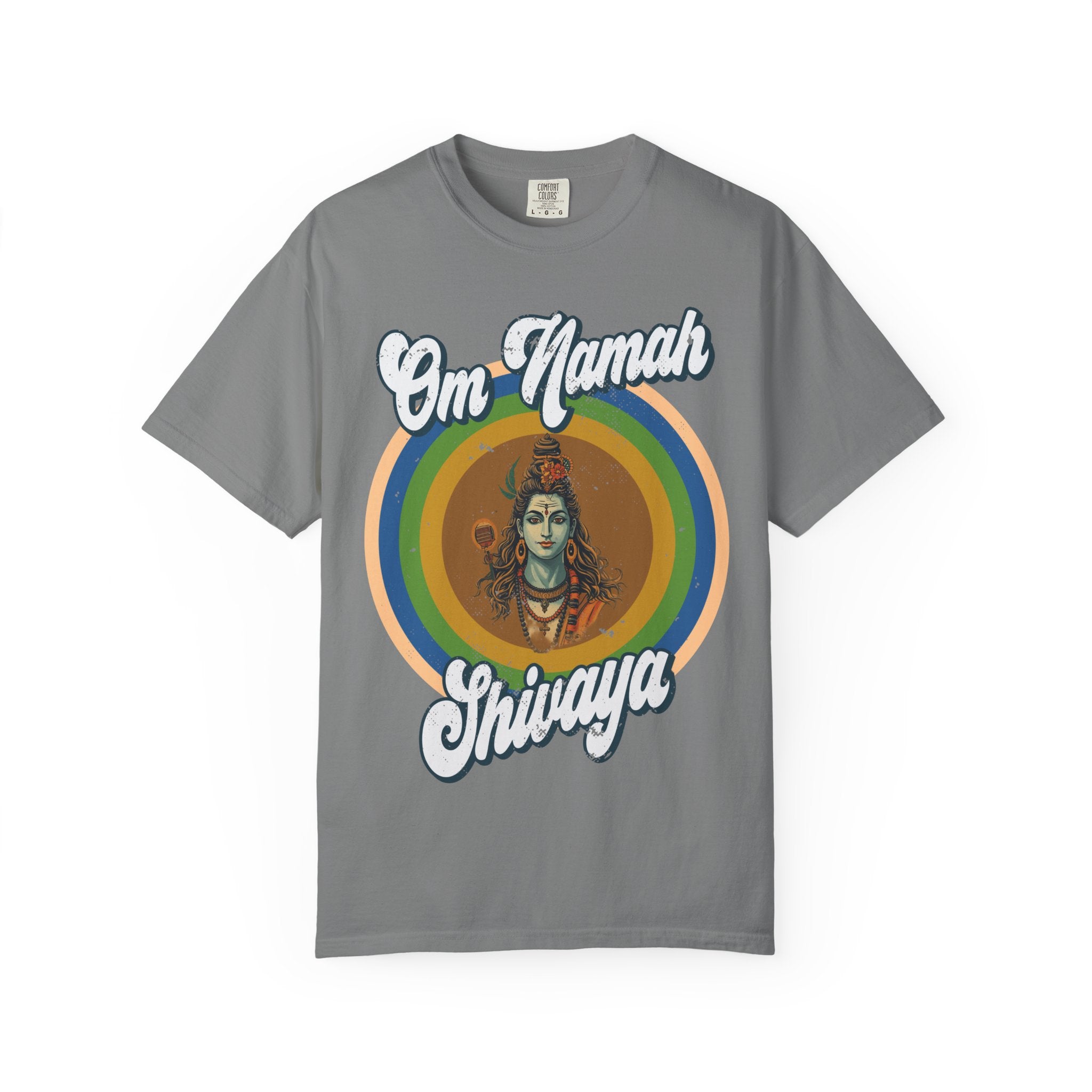 Lord Shiva Retro T-Shirt – Om Namah Shivaya Mantra Spiritual Tee