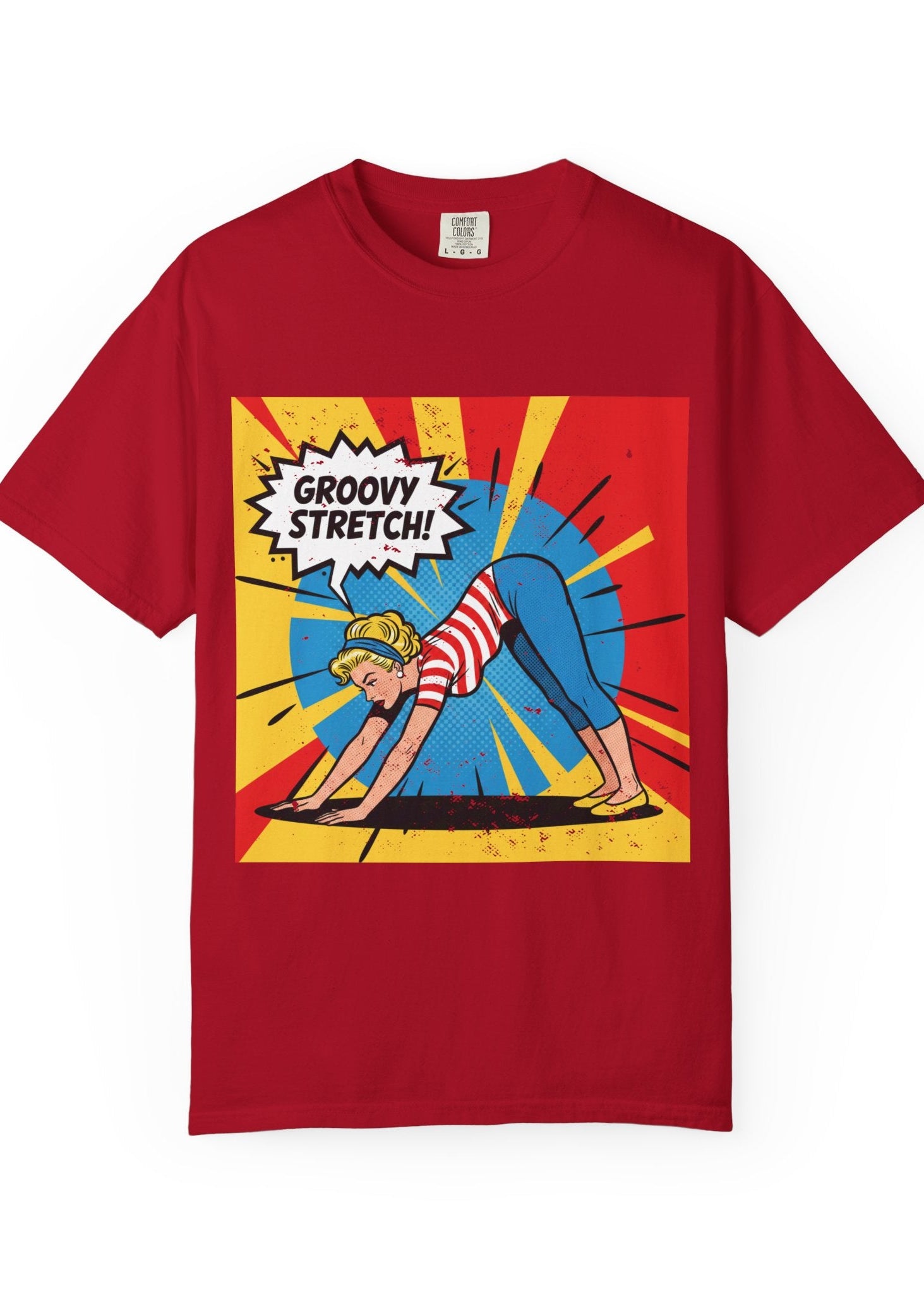 Retro Pop Art Yoga T-Shirt