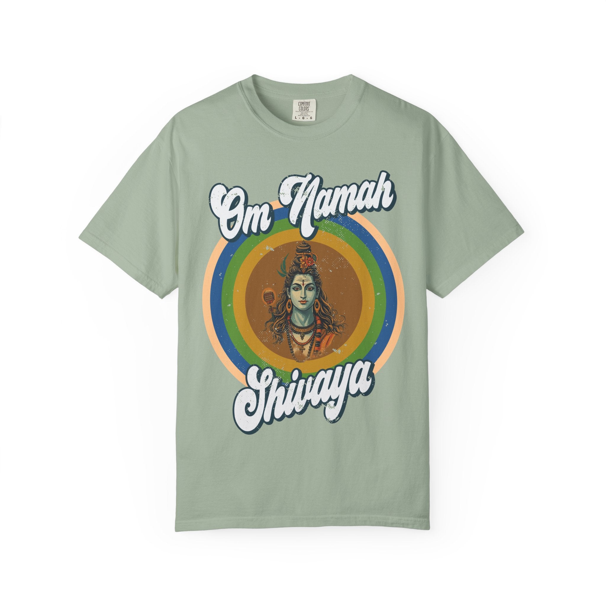 Lord Shiva Retro T-Shirt – Om Namah Shivaya Mantra Spiritual Tee