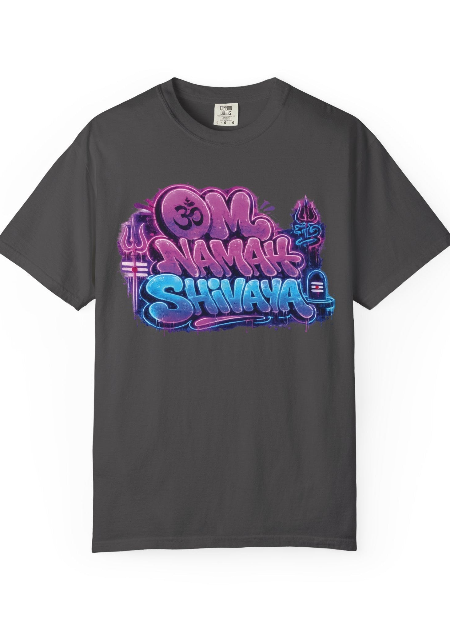Om Namah Shivaya Neon Graffiti Tee