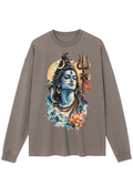Lord Shiva Watercolor Tattoo Long Sleeve T-Shirt