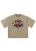 Om Mani Padme Hum Graffiti Oversized Drop Shoulder T-Shirt