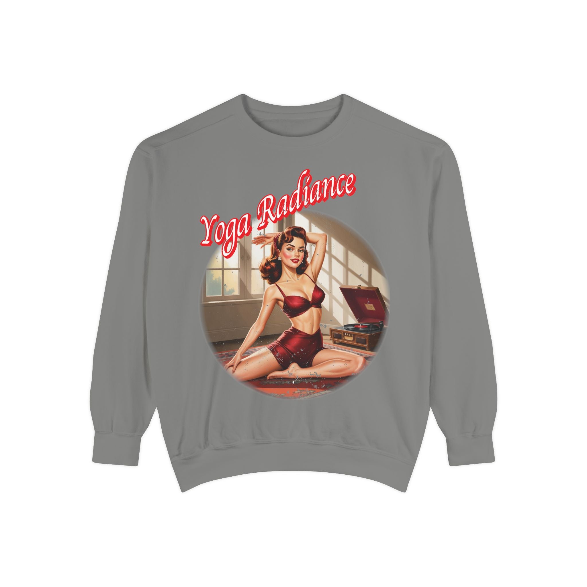 Yoga Radiance Vintage Pin-Up Sweatshirt