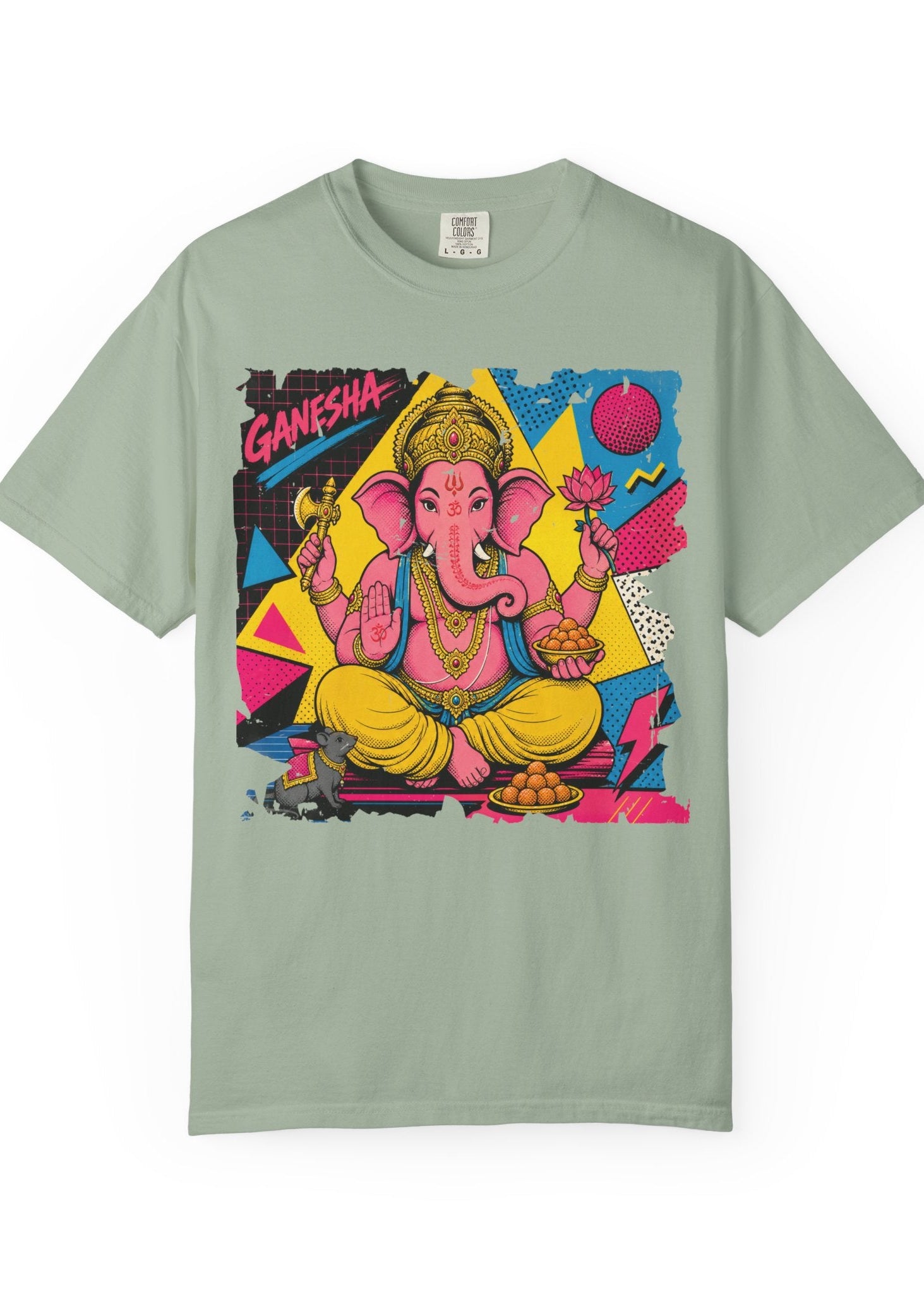 80s Pop Art Lord Ganesha Graphic T-Shirt