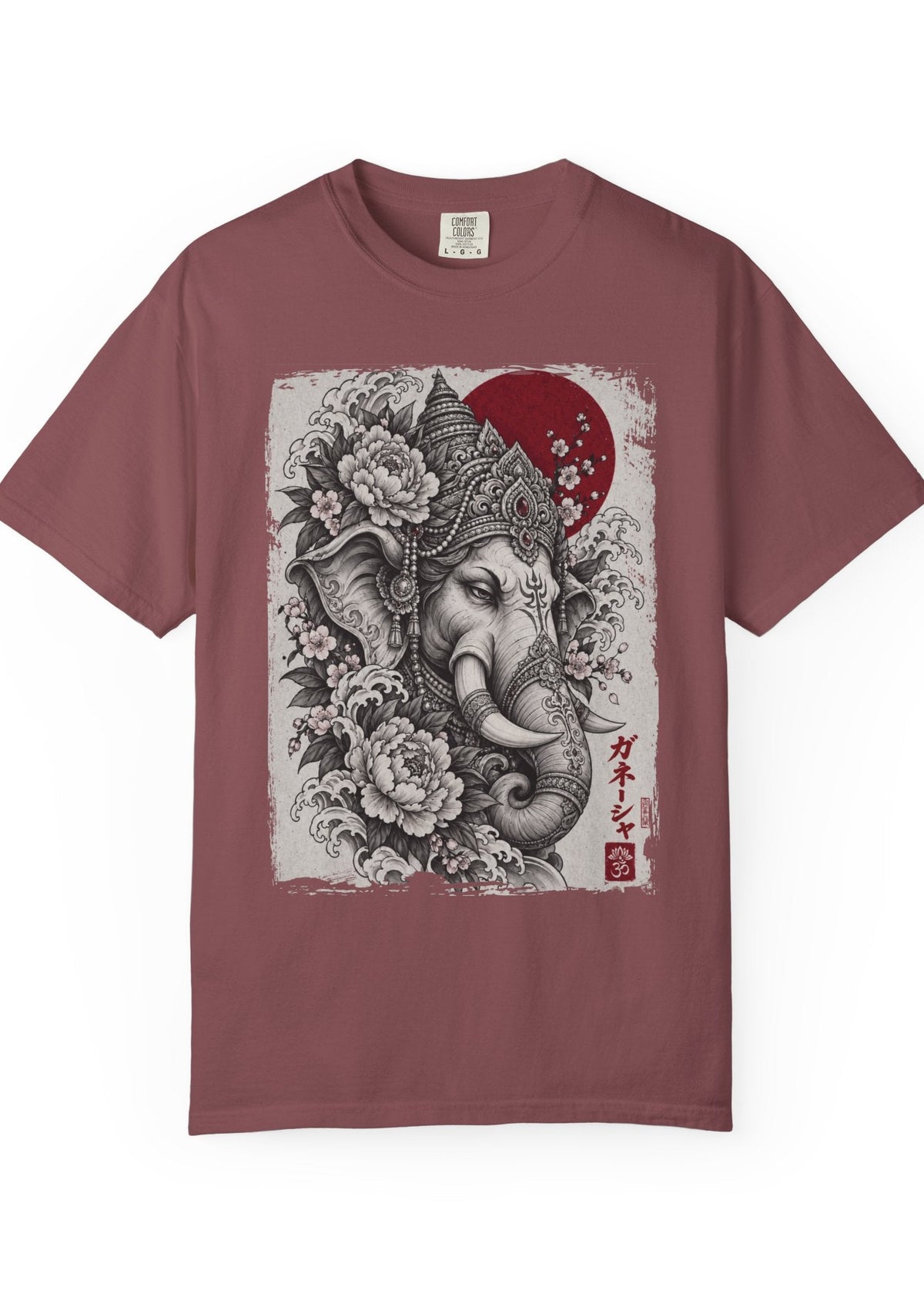 Japanese Ganesha Tattoo Graphic T-Shirt