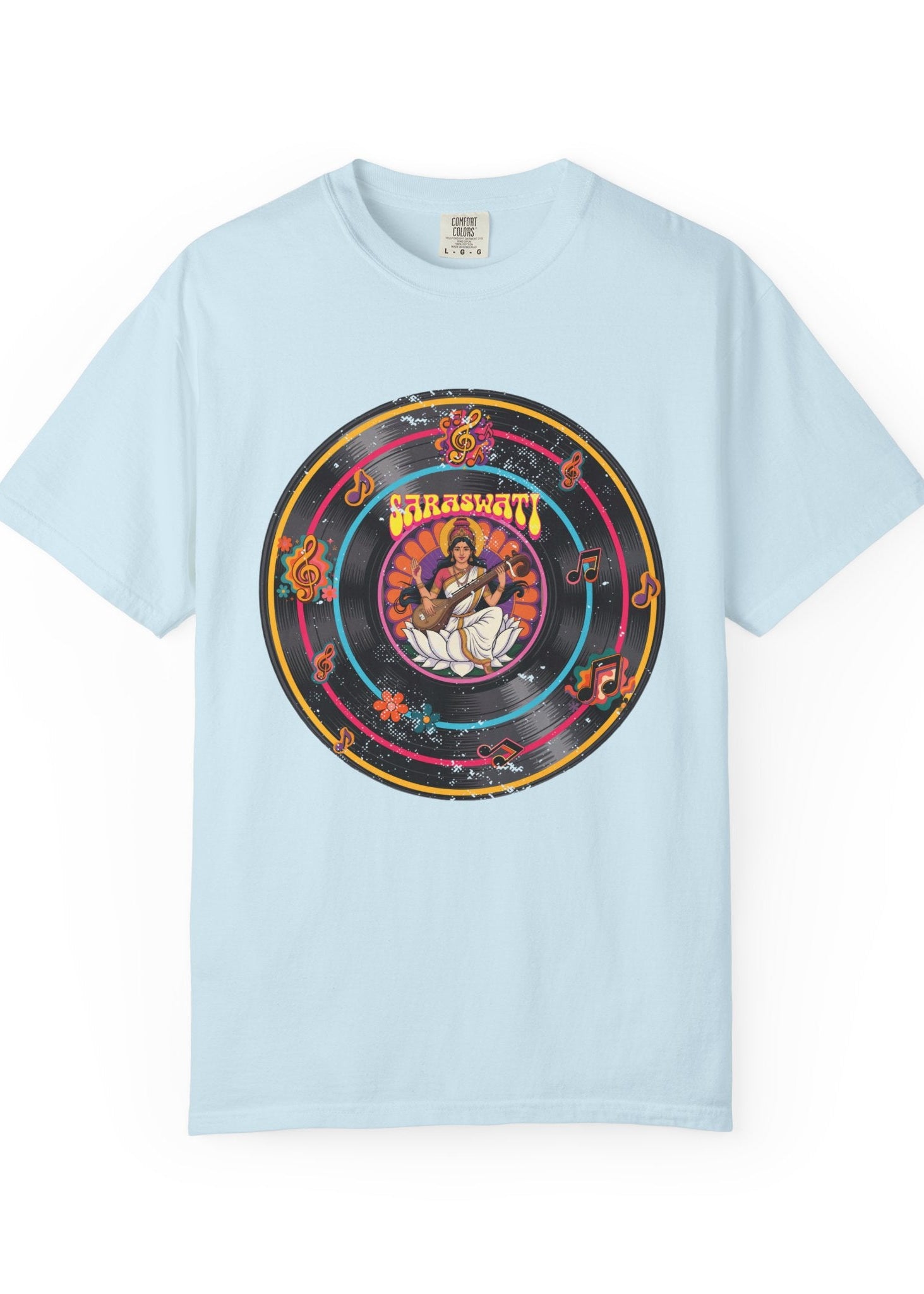 Vintage Saraswati Vinyl Record T-Shirt