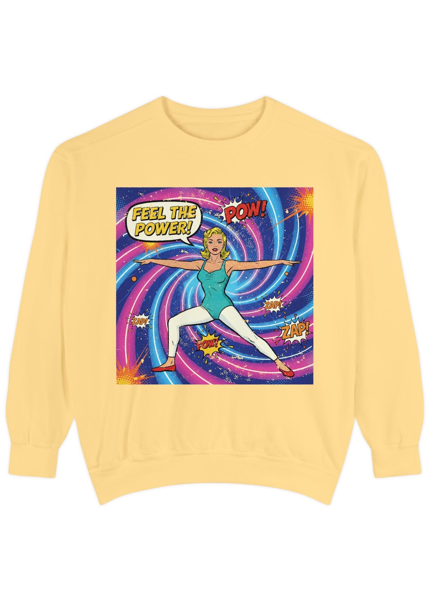 Retro Comic Yoga Sweatshirt