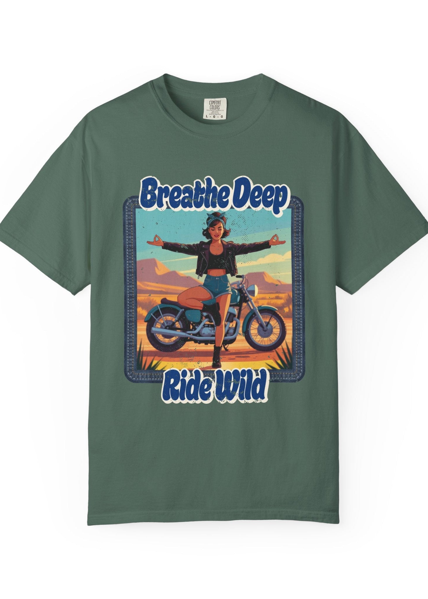 Breathe Deep Ride Wild Tee