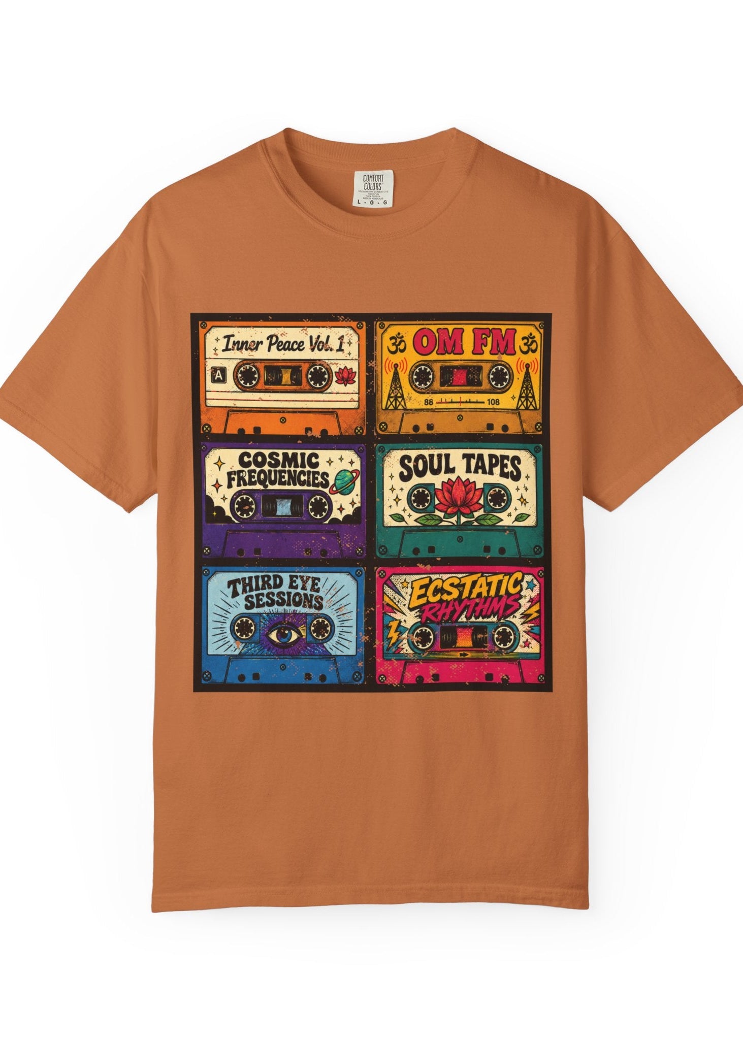 Retro Cassette Tape Yoga T-Shirt