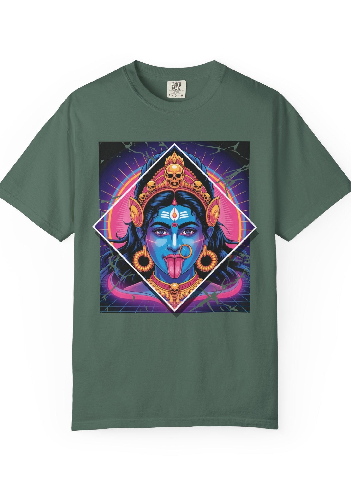80s Neon Maa Kali Graphic Tee