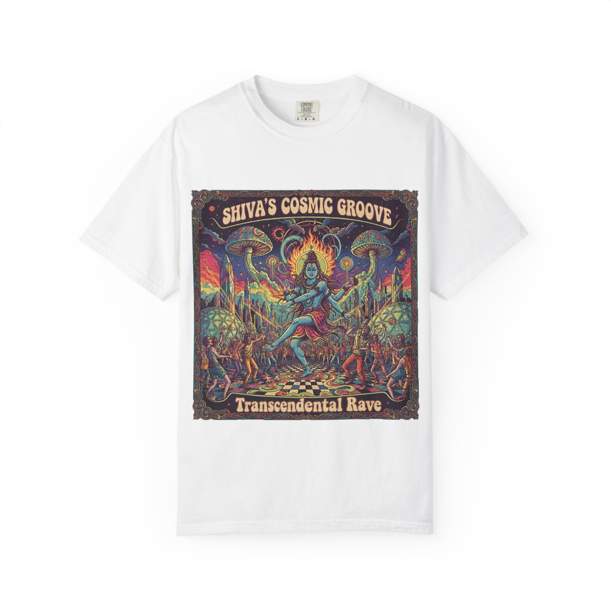 Shiva's Cosmic Groove T-Shirt – Transcendental Rave Psychedelic Graphic Tee