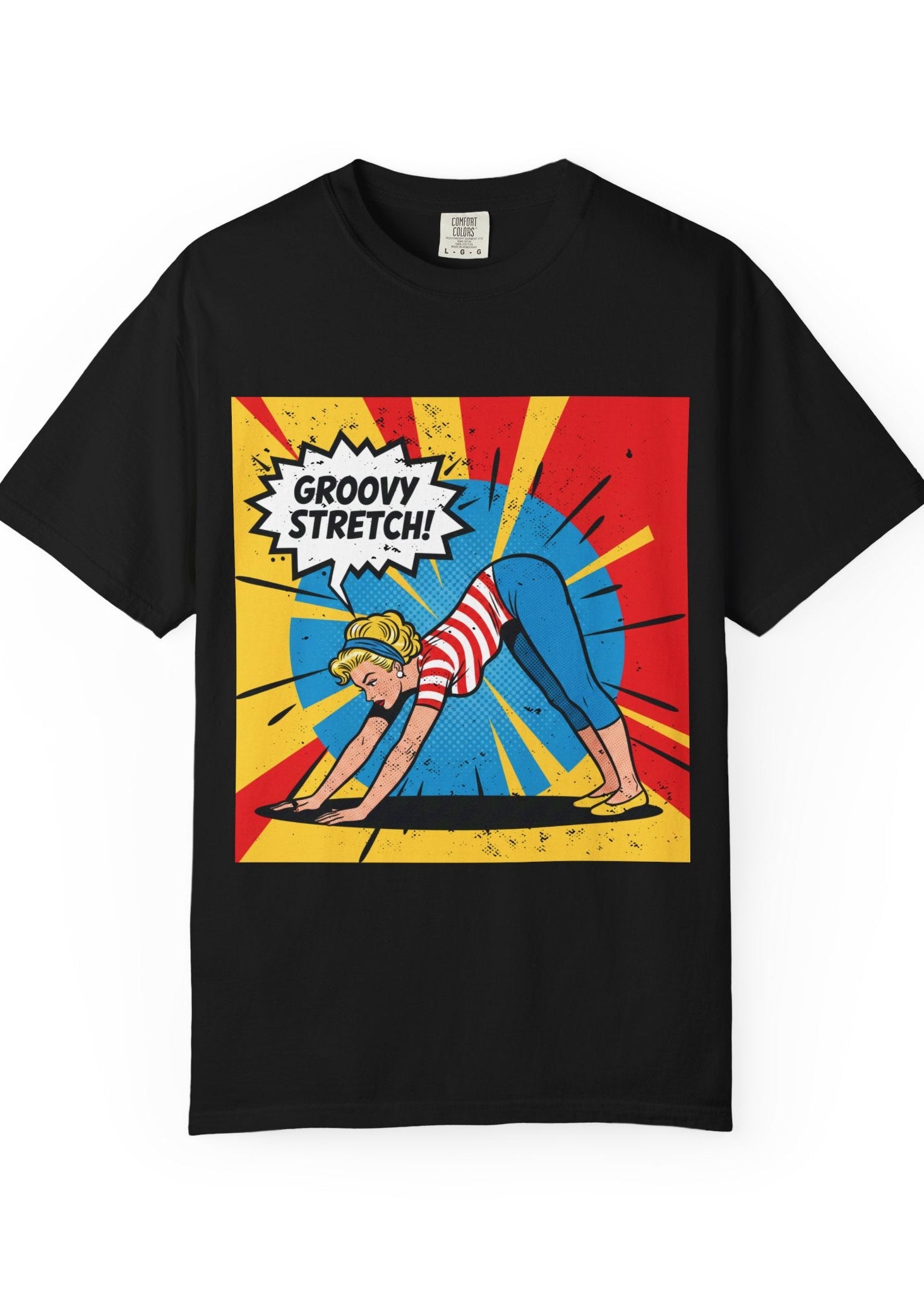 Retro Pop Art Yoga T-Shirt