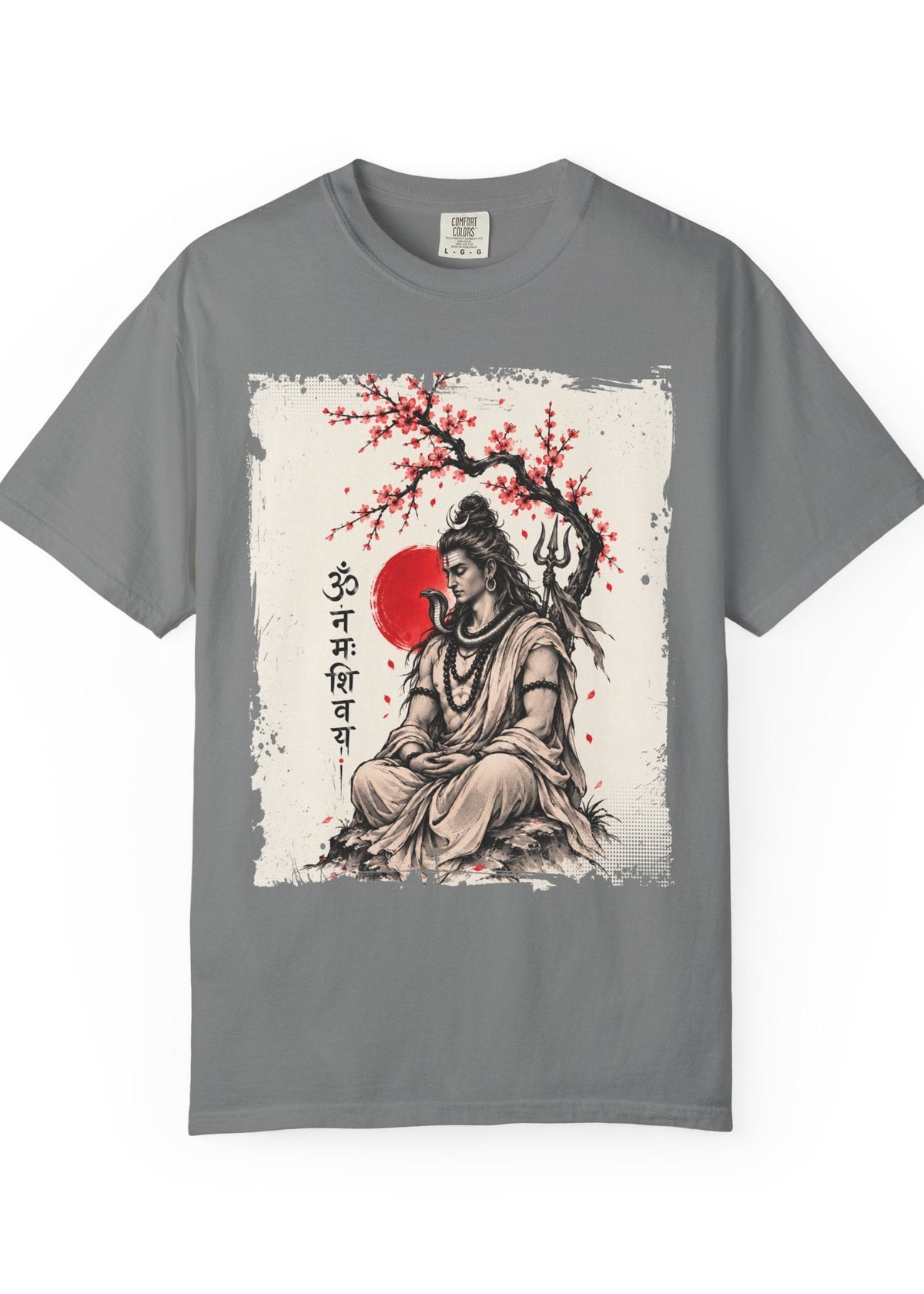 Lord Shiva Sakura Meditation T-Shirt