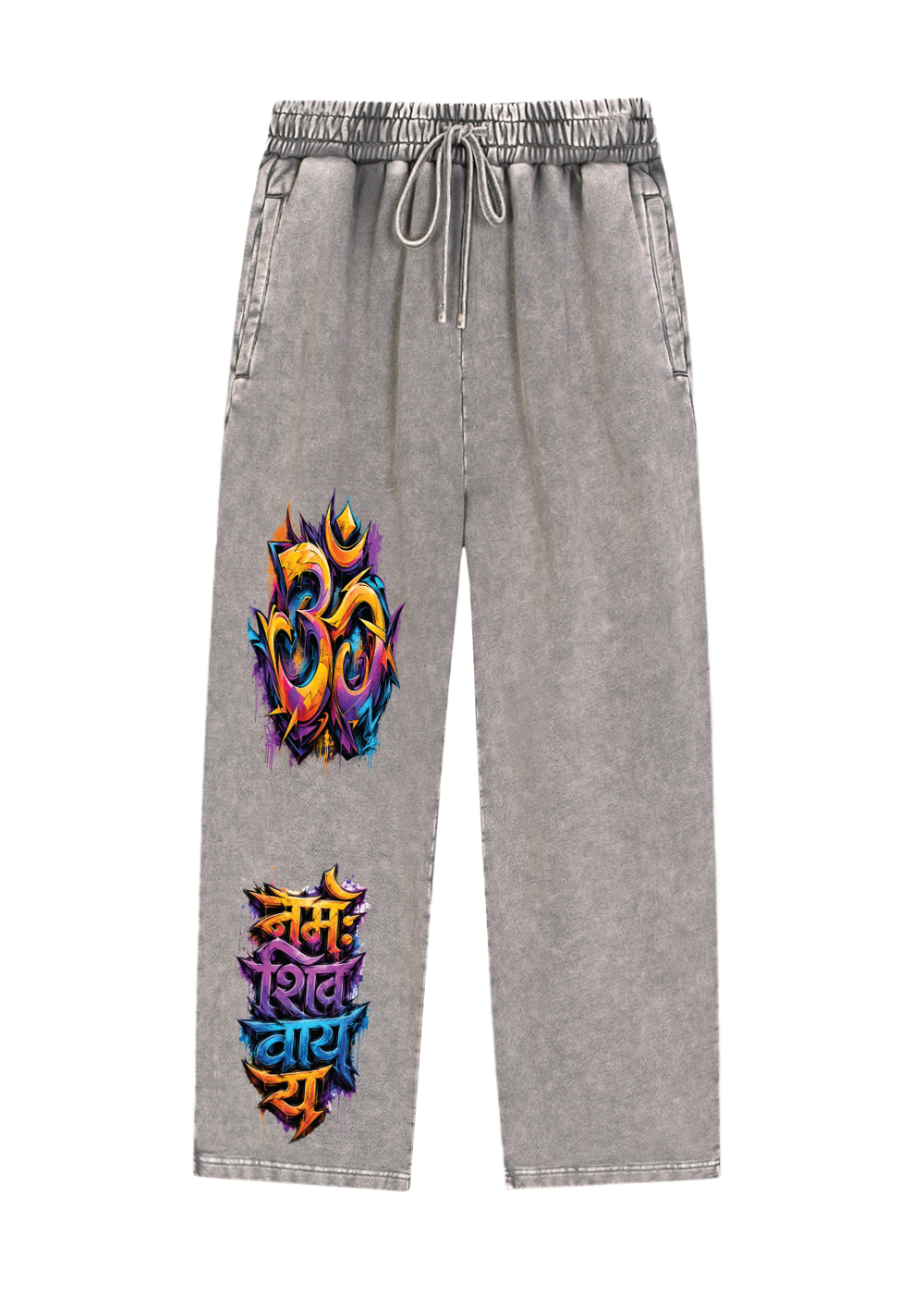 Om Namah Shivaya Graffiti Snow Wash Heavyweight Sweatpants