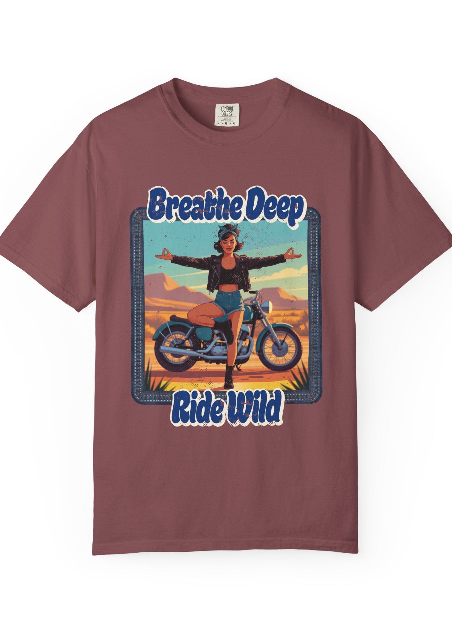 Breathe Deep Ride Wild Tee