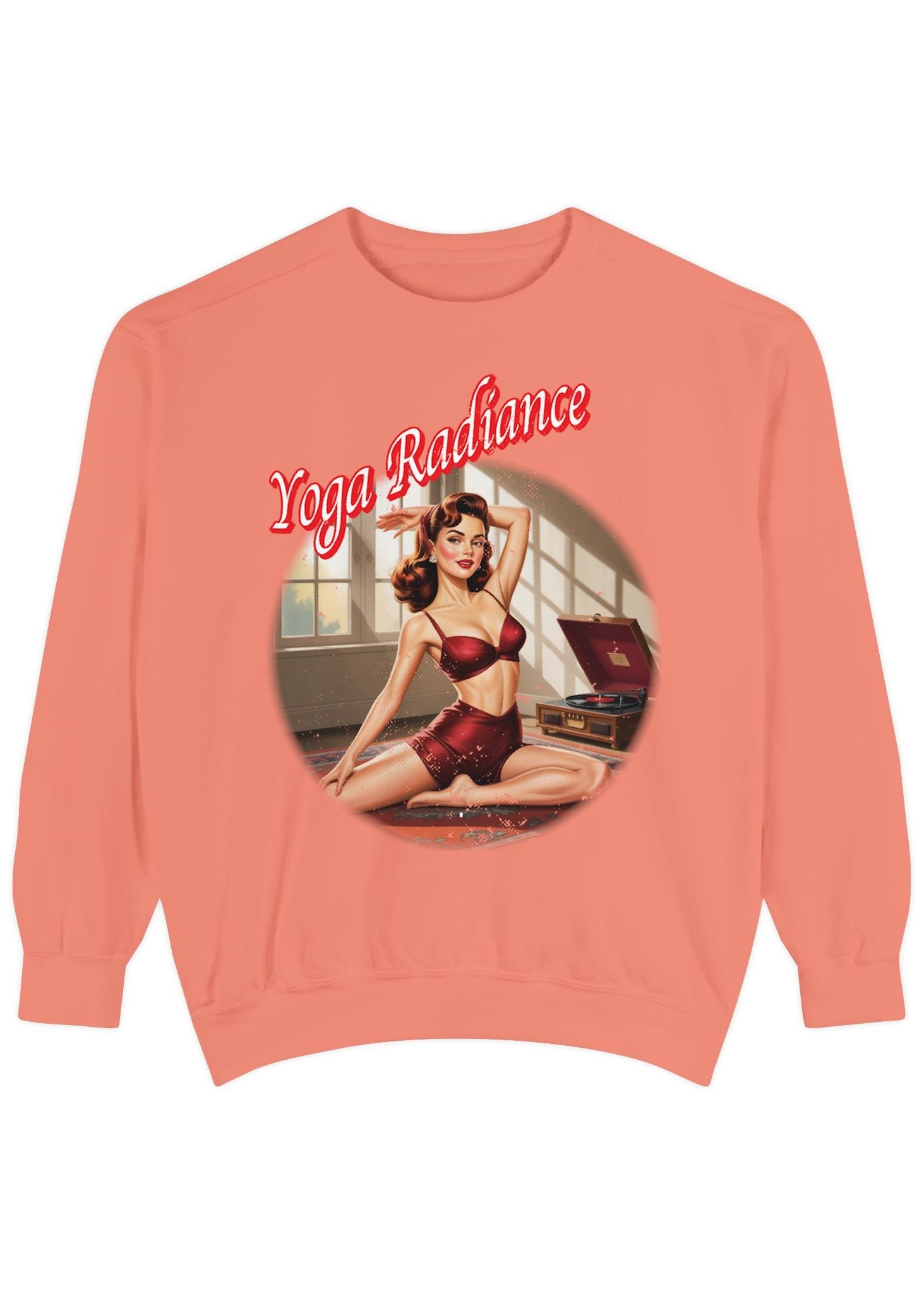 Yoga Radiance Vintage Pin-Up Sweatshirt