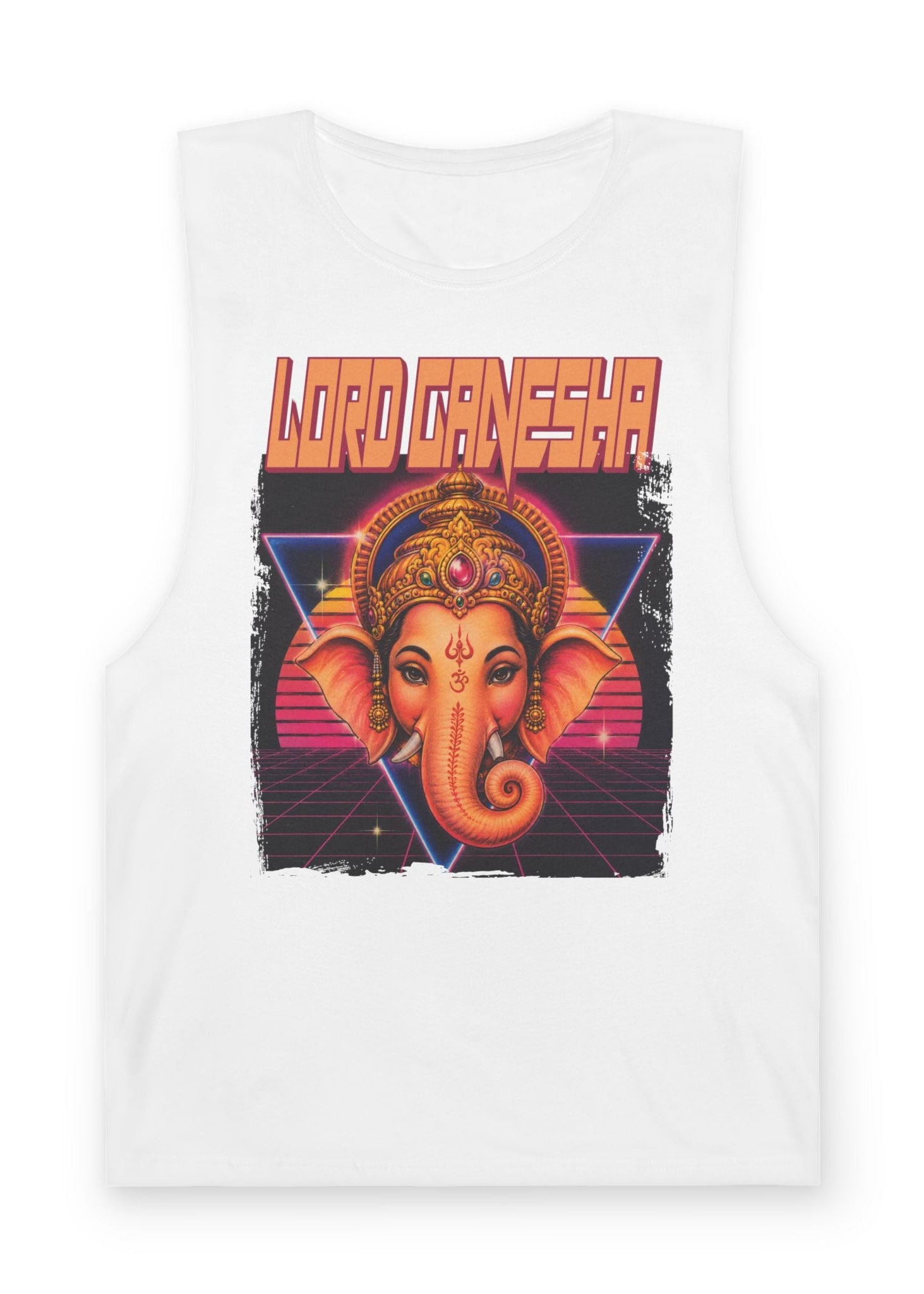 80s Synthwave Lord Ganesha Tank Top
